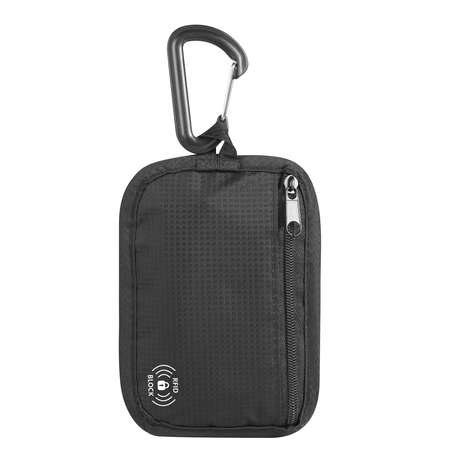 Photo 1 of KOSMCCO RFID Blocking Clip Stash Pouch - Hidden Travel Wallet, Black