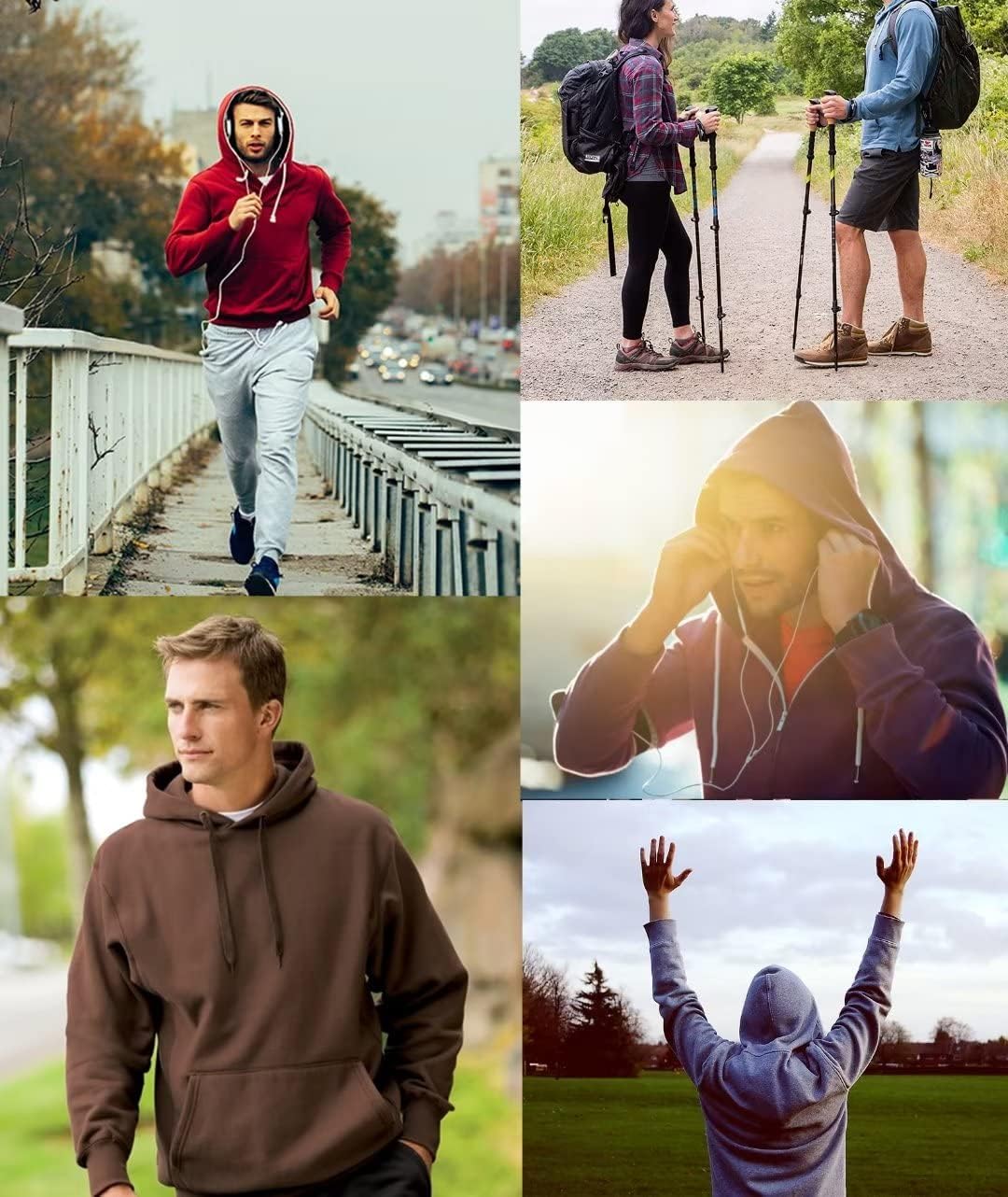 SPEEDRUN Sweats à Capuche Homme Sweatshirt en Molleton à Capuche Entièrement Zippé tiède