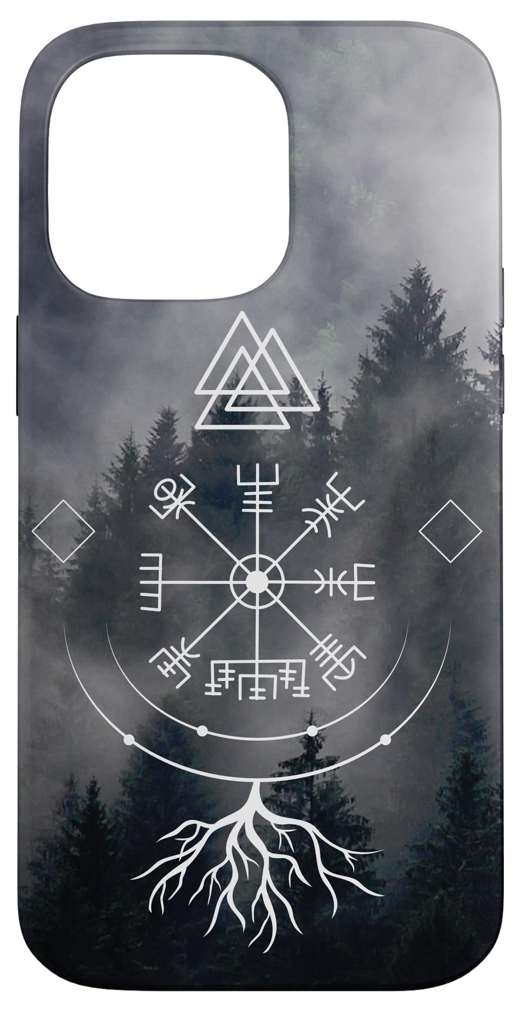 Vegvisir viking compass of Norse Mythology with runes Case for iPhone 14 Pro Max