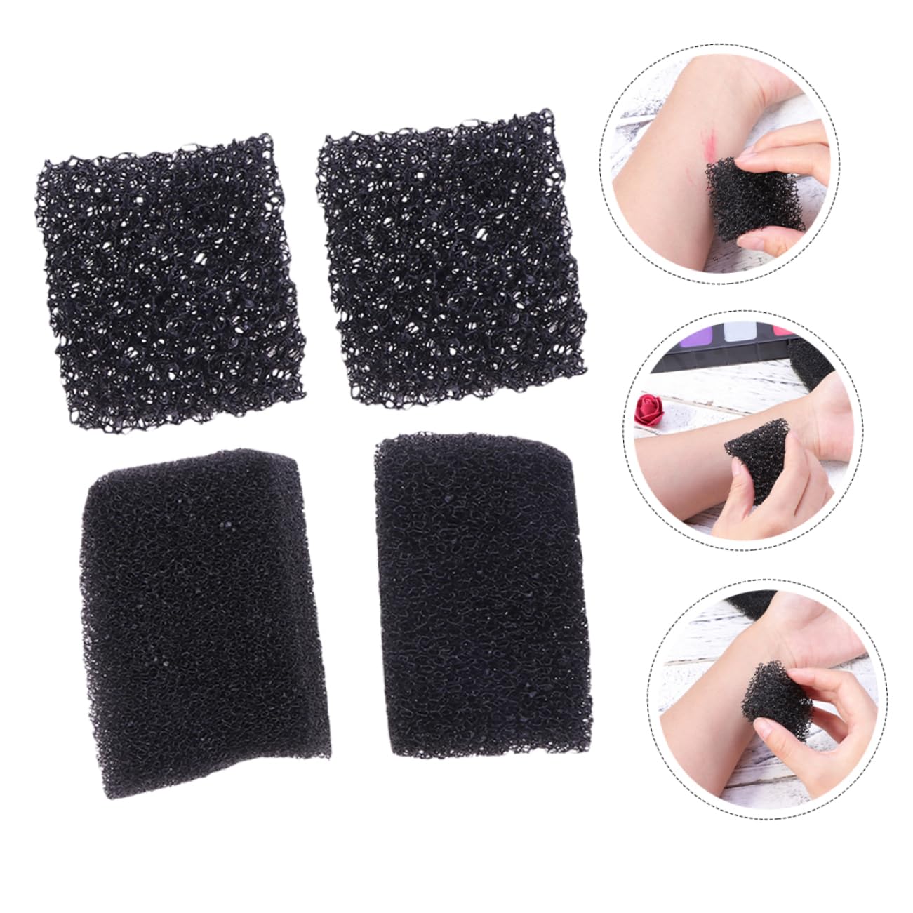 Didiseaon 28 Piezas esponja de efectos especiales maquillaje efectos halloween esponja facial para maquillaje halloween maquillaje maquilhagem halloween esponja de maquillaje esponja densa