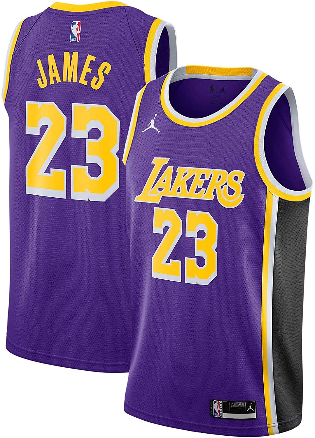Lebron James Los Angeles Lakers #23 Youth 8-20 Purple Statement Edition Swingman Jersey