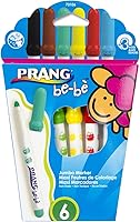 Vista 5 de PRANG be-be - Crayones jumbo para niños pequeños, lavables, incluye sacapuntas, colores surtidos, paquete de 10 (73010), grande