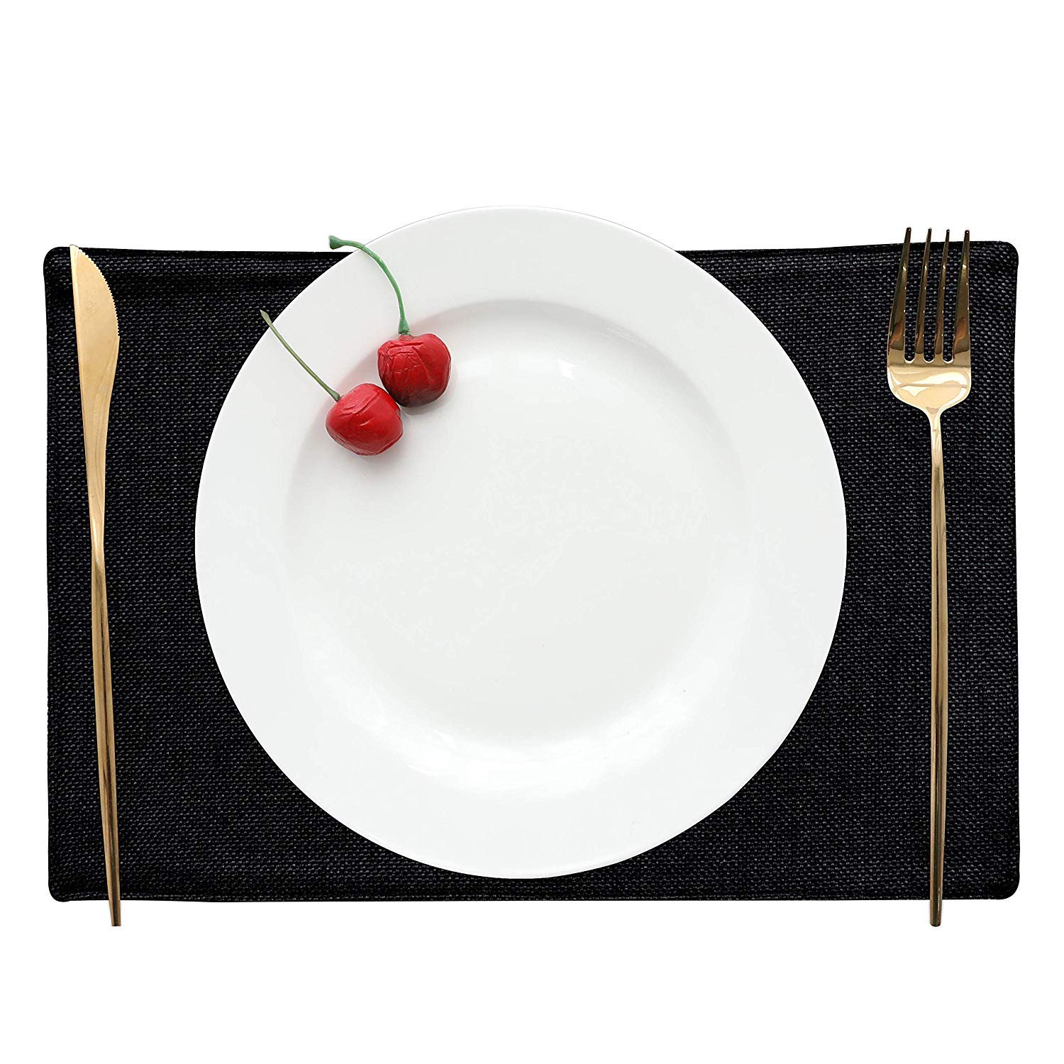 See full amazon price history chart for Khooti Rectangular Washable Jute Fabric Heat Resistant Dining Table Place Mats - Set of 4 - 12 x 18 inches, (Dark Grey) Khooti Rectangular Washable Jute Fabric Heat Resistant Dining Table Place Mats - Set of 4 - 12 x 18 inches, (Dark Grey) (B07Y2DQB8L) Amazon Price History, Amazon Price Tracker