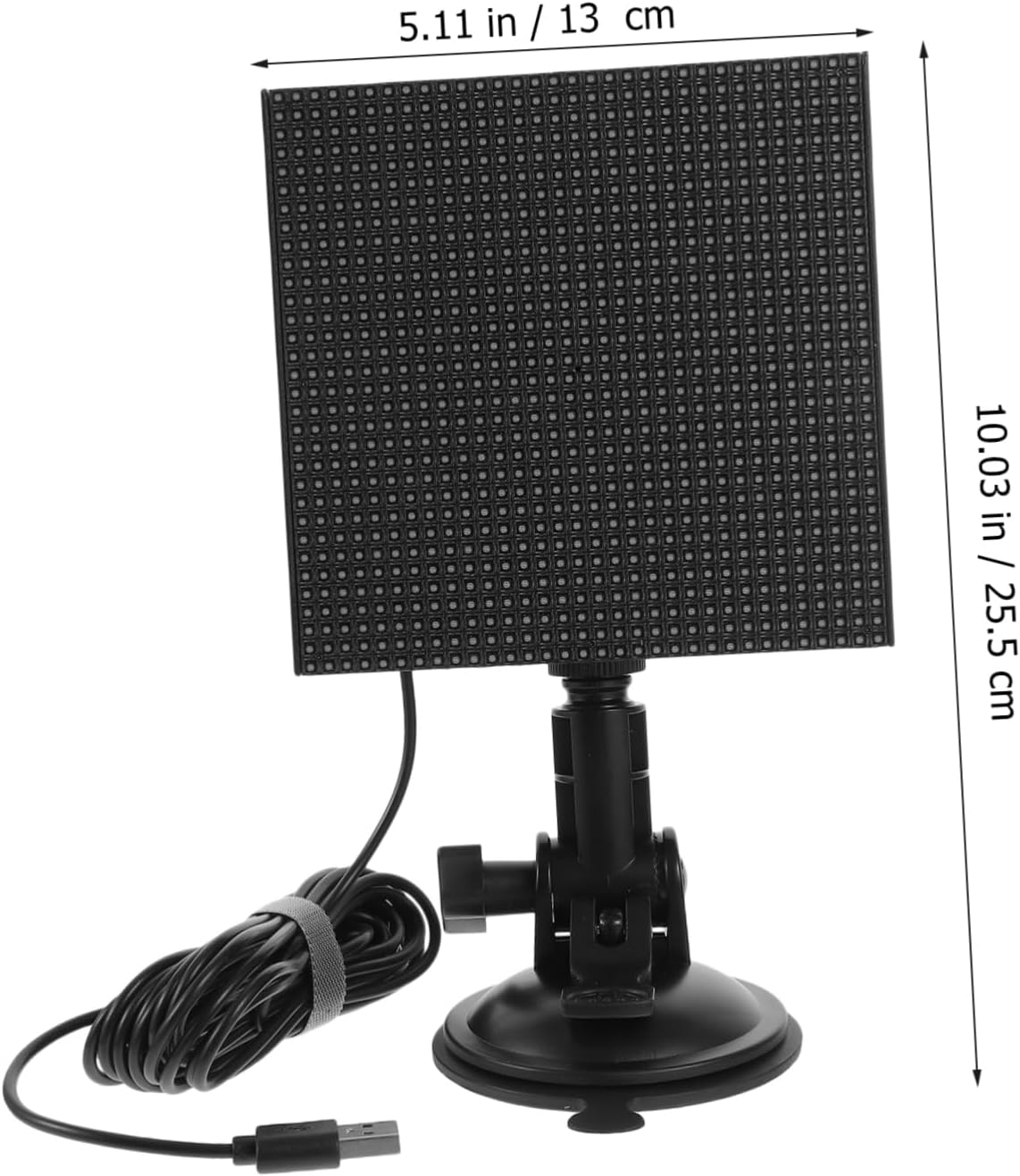 1set Led Pixel Display Screen for Car Intelligent Programmable Panel Controlled High-Definition Expression Display for Vehicles Easy Installation for Personalization