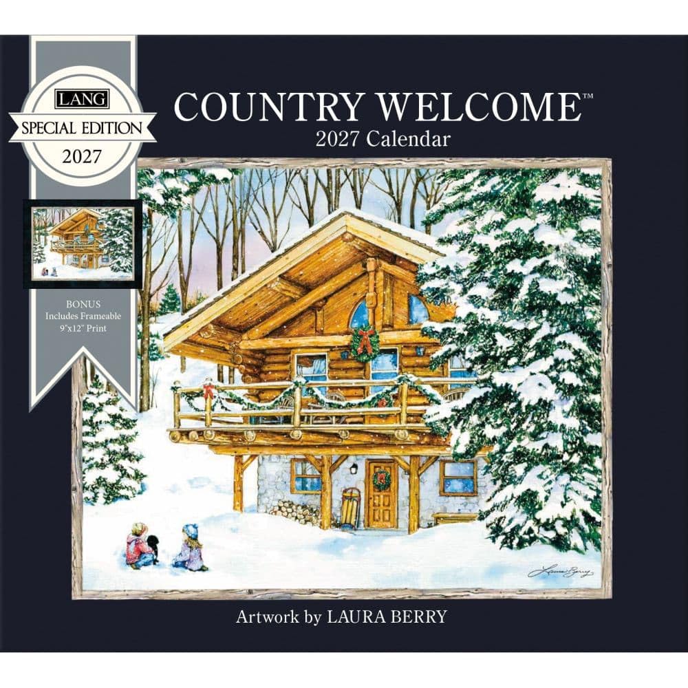 Lang Brands, Country Welcome Special Edition 2027 Wall Calendar by Laura Berry