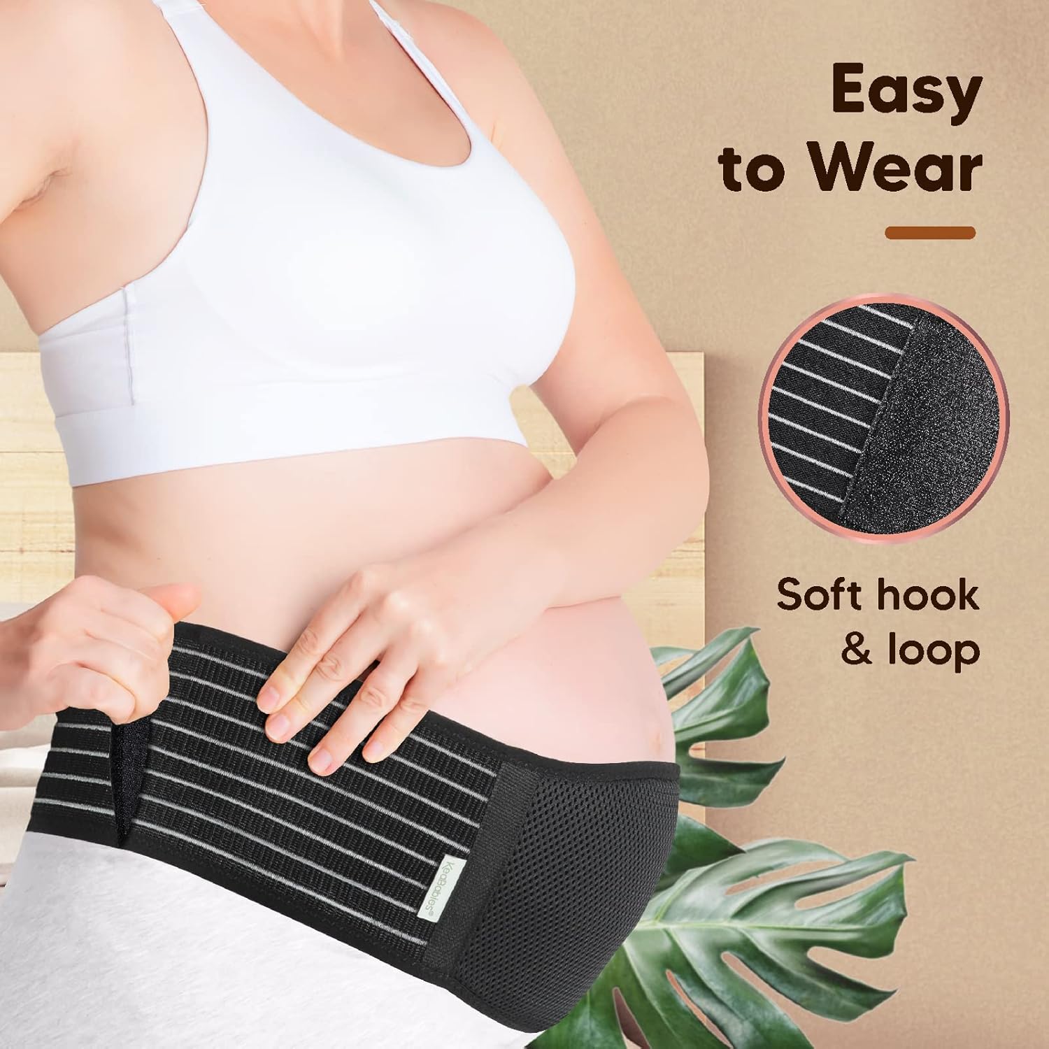 KeaBabies 3 in 1 Postpartum Belly Support Recovery Wrap and Pregnancy Belly Support Band - Postpartum Belly Band - Belly Bands for Pregnant Women - After Birth Brace - Maternity Belly Band