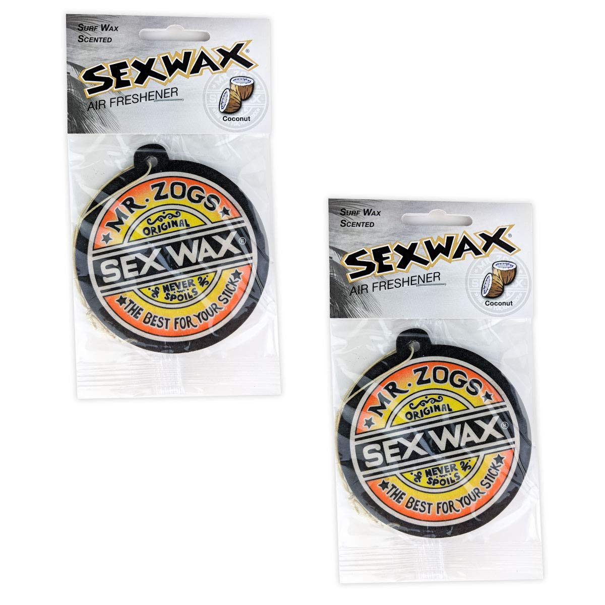 Sex Wax Air Freshener Multi Pack (Coconut 2 Pack)