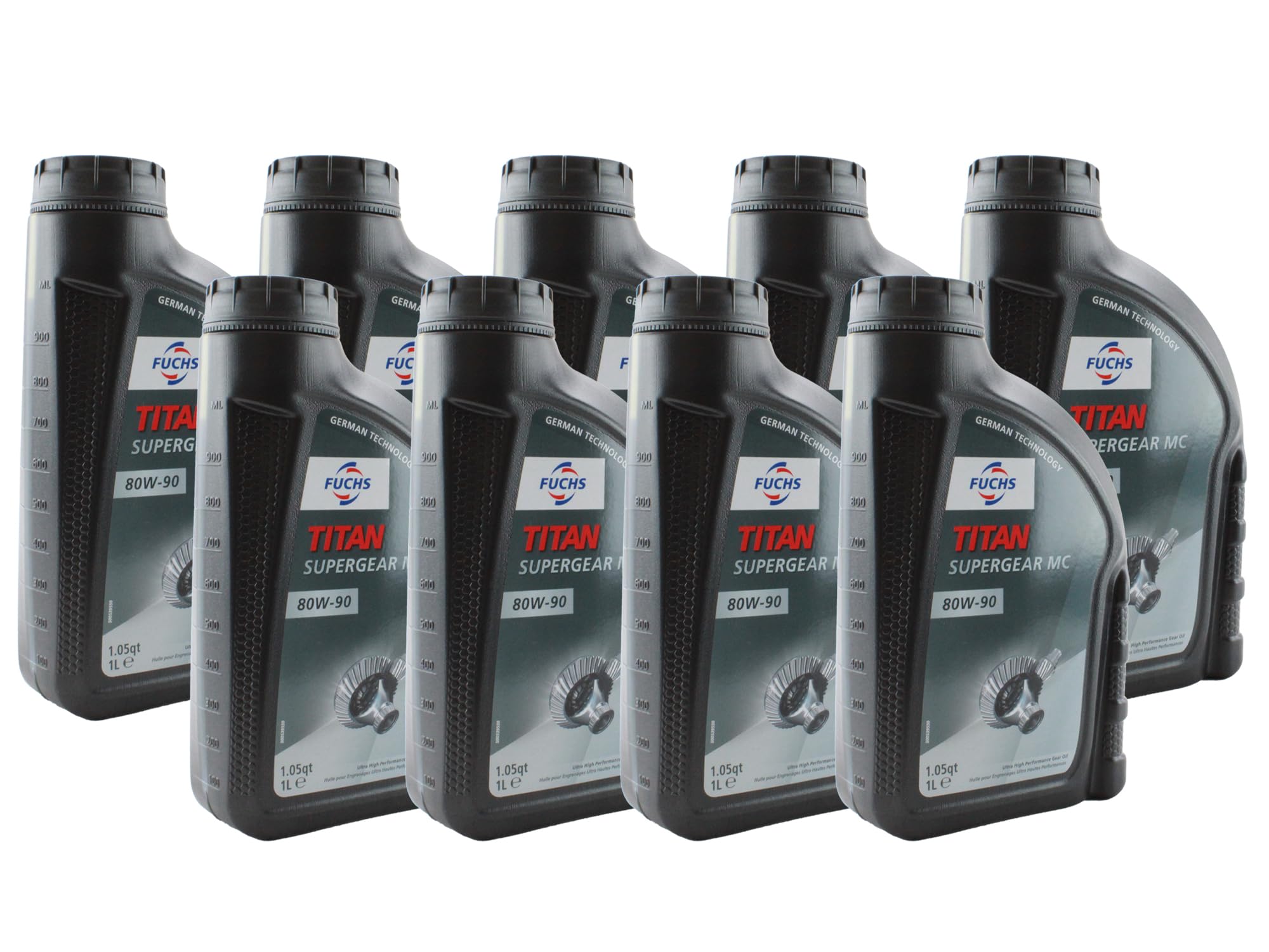Fuchs 9 Liter TITAN SUPERGEAR MC SAE 80W-90 Gear Oil (9 x 1L)