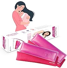 NewMom Reusable Perineal Ice Pack for Postpartum & Hemorrhoid Pain Relief | 2 Flexible Cold Pack with 2 Soft Sleeves | For Women After Pregnancy | After Episiotomy