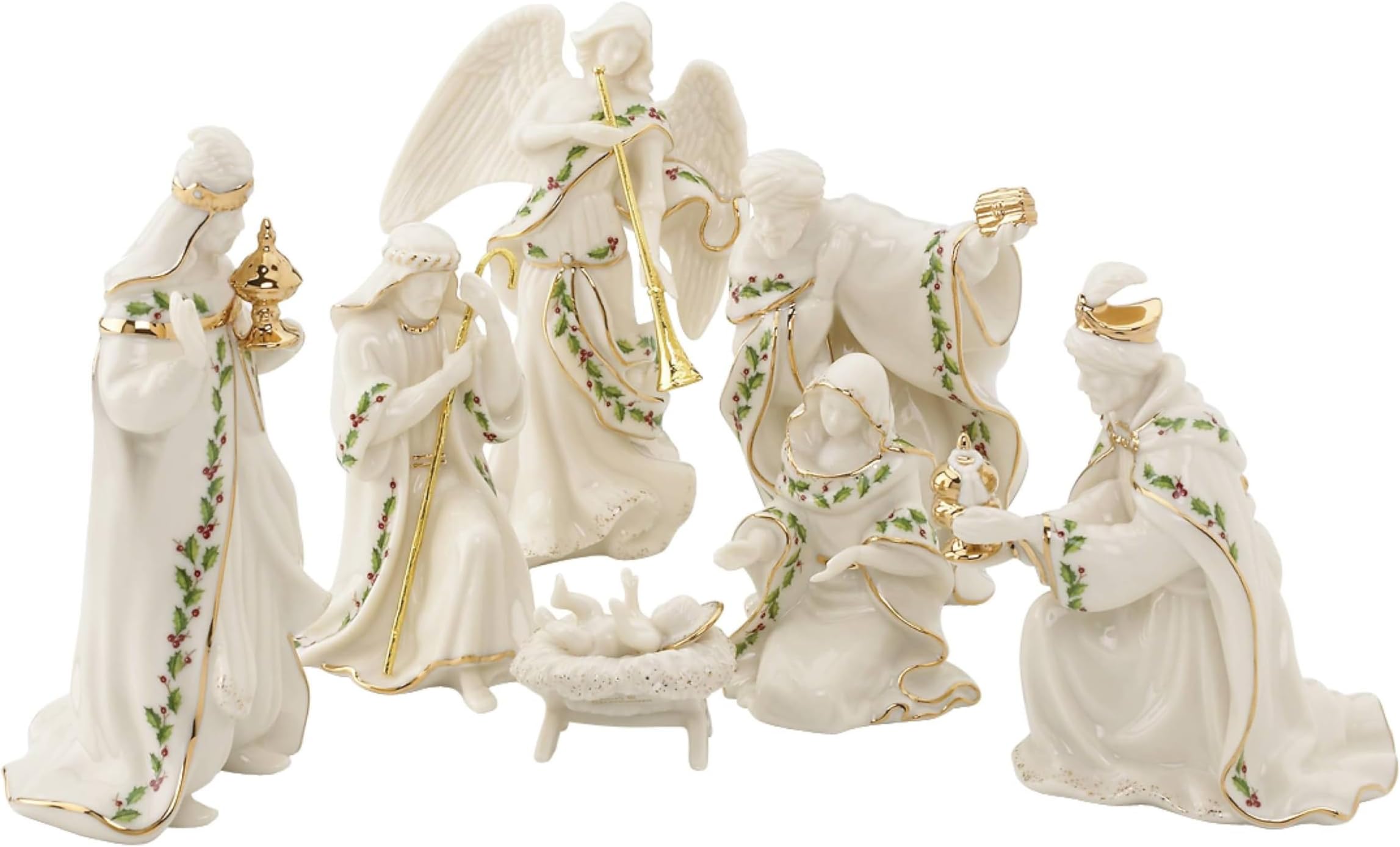 806053 Holiday 7-Piece Mini Nativity Set, Ivory, 1.60 LB