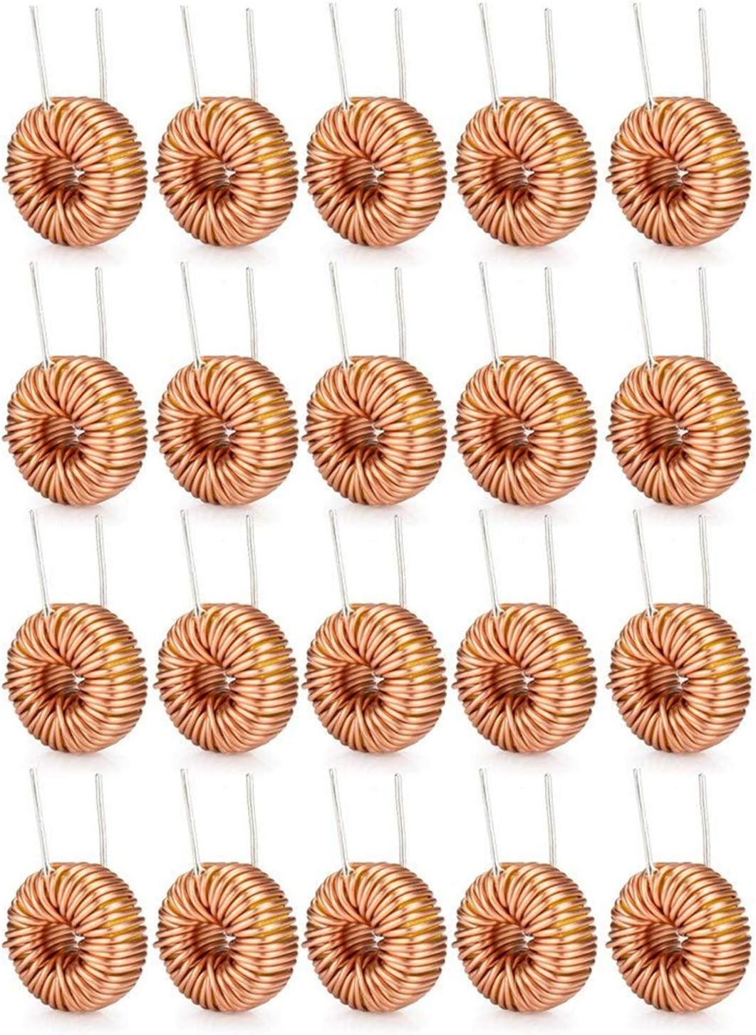 DIYhz20 Pcs Toroid Core Inductor Copper Wire Wind Wound 330uH 3A Coil for LM2596-330uH