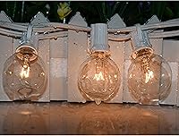 Vista 2 de Bombillas de repuesto G40, bombilla de globo transparente de 120 V 5 W, base de candelabro E12 C7, bombillas incandescentes de vidrio de 1.5