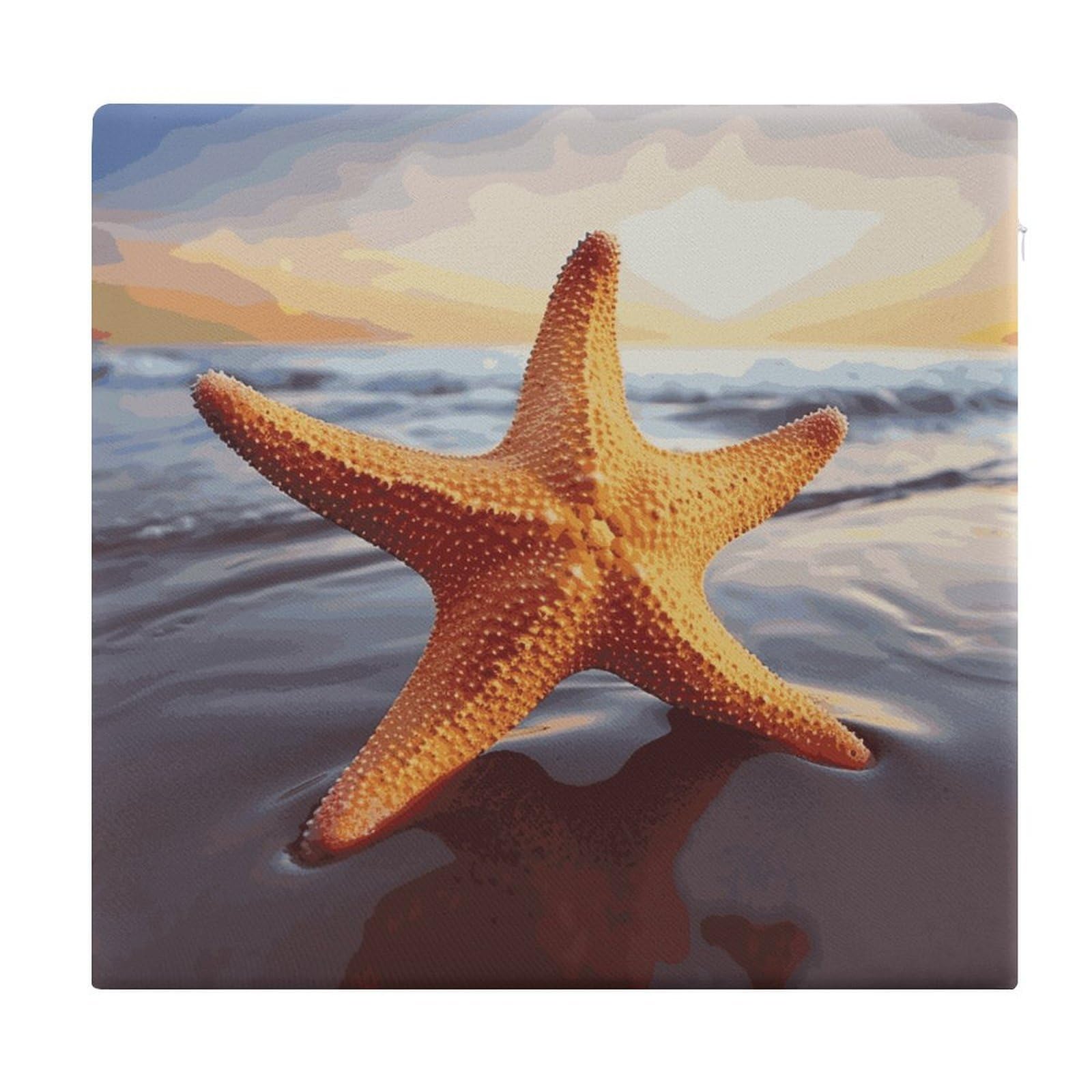 Adfgyerh Style Starfish Cushions Memory Foam For Adults, Seat Cushion Chair Pads Soft, Square Pillows For Dining, Kitchen, Office, Patio Chairs