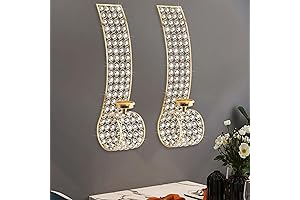 Elegant Gold Wall Candle Holders Set of 2
