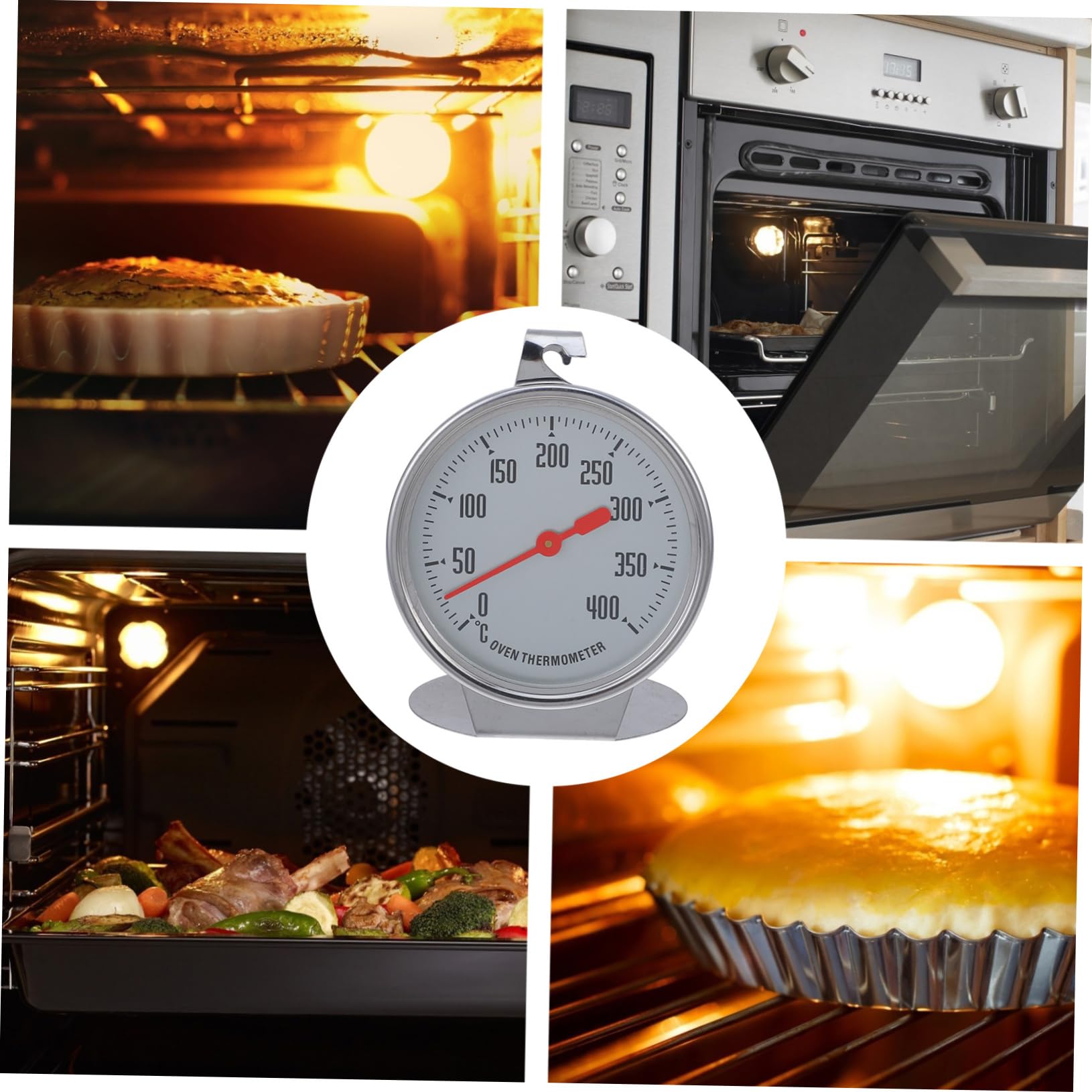 CIYODO Oven Temperature Gauge Chef Thermometer Compact Design Easy to Use for Baking Frying and Grilling