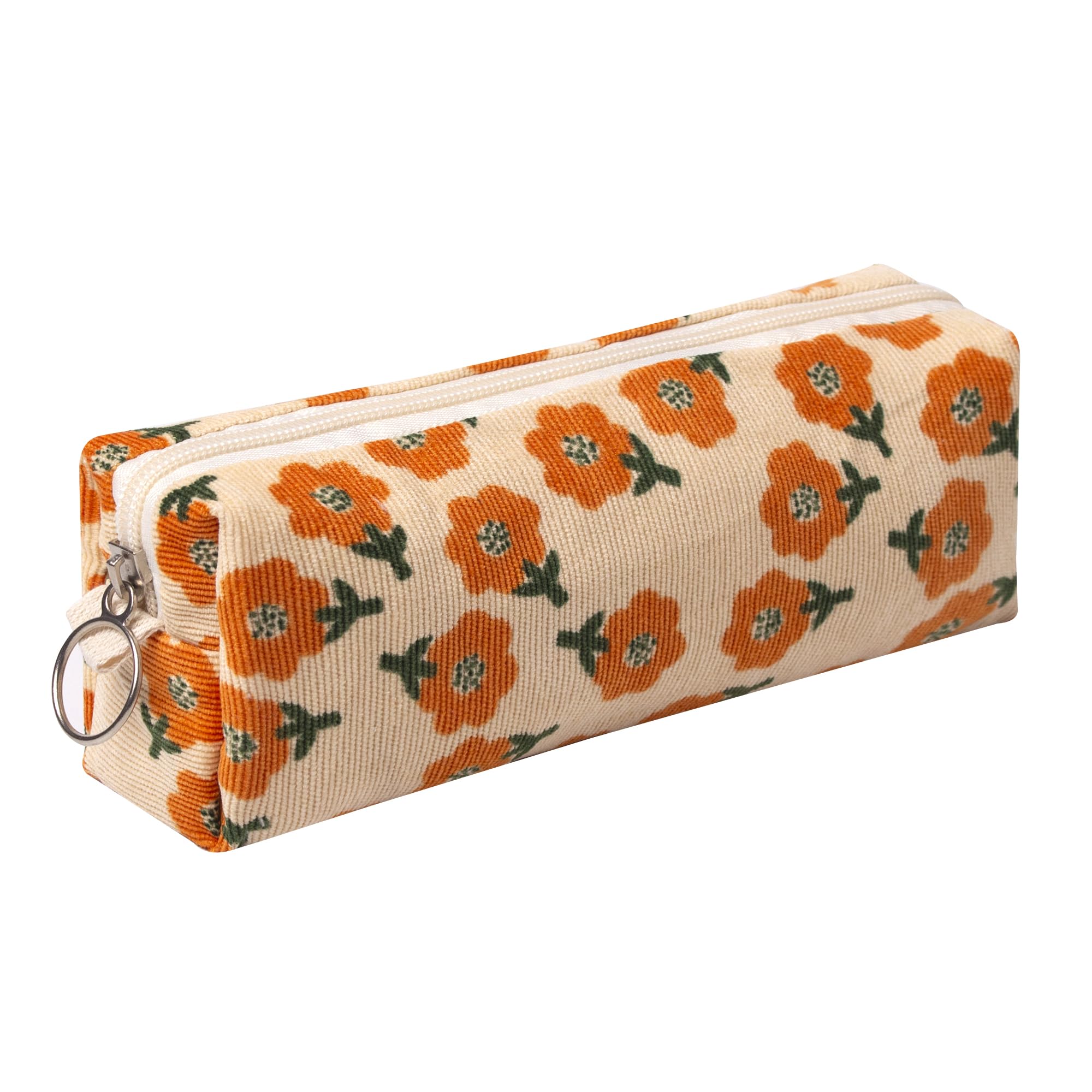 Fufumin Cute Pencil Case Aesthetic Student Pencil Pouch Coin Pen Pouch Cosmetic Bag Office Stationery Organizer for School (Z)