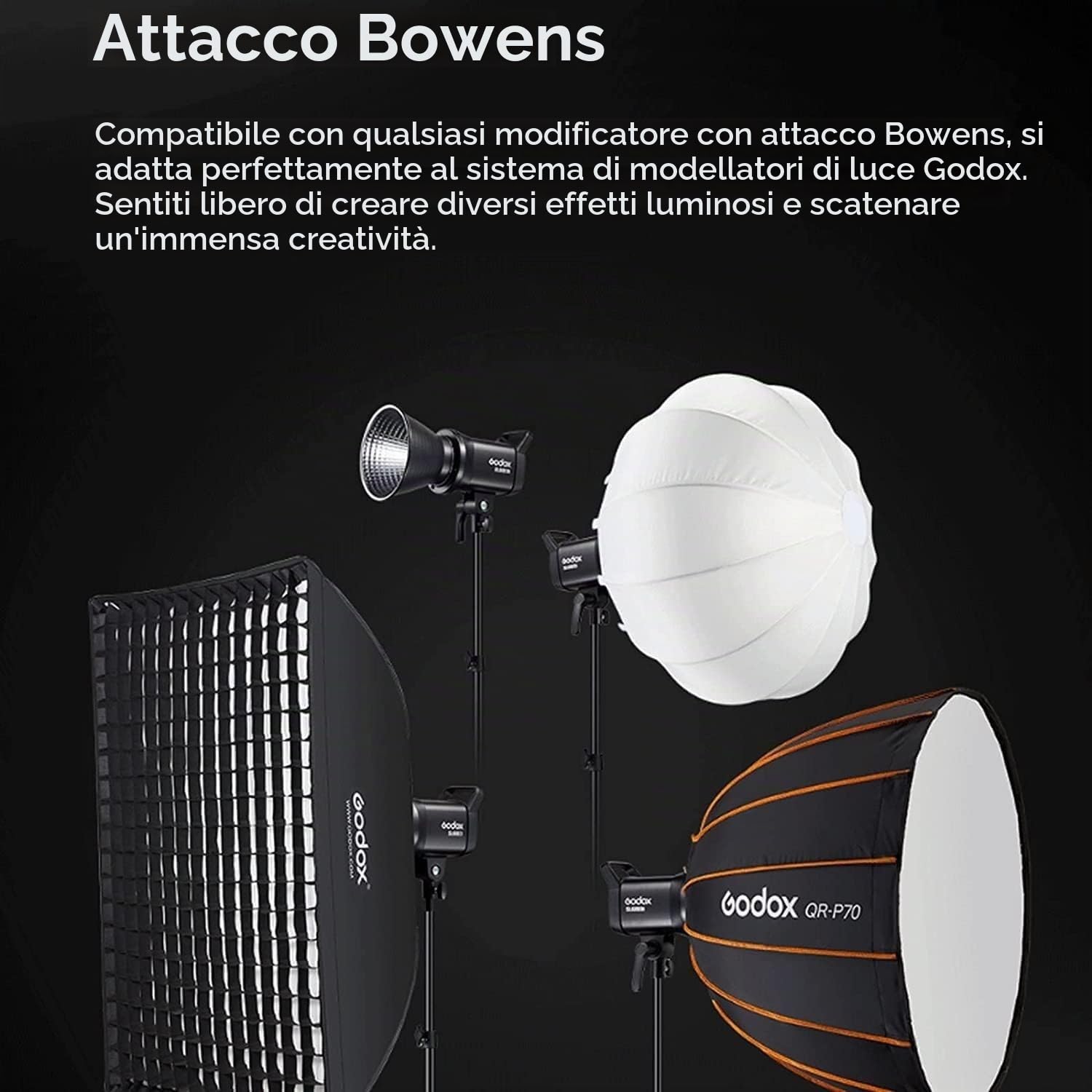 Godox SL60IID SL60II-D[Godox SL-60W SL60 Aggiornato]Luce Video LED COB 70W