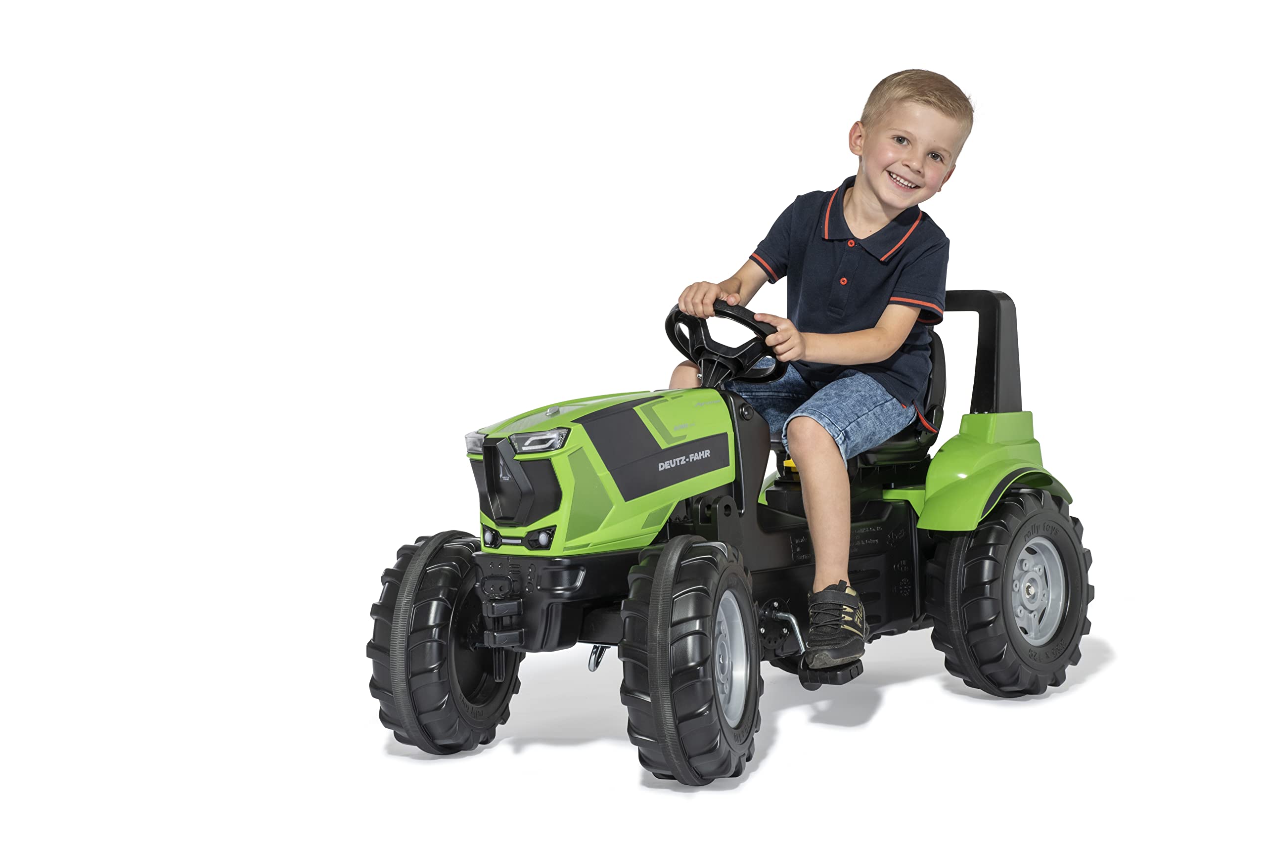 Rolly Toys rollyFarmtrac Deutz-Fahr Agrotron 8280 TTV 720057 (per bambini dai tre anni, pneumatici silenziosi, seduta regolabile in lunghezza e in altezza)