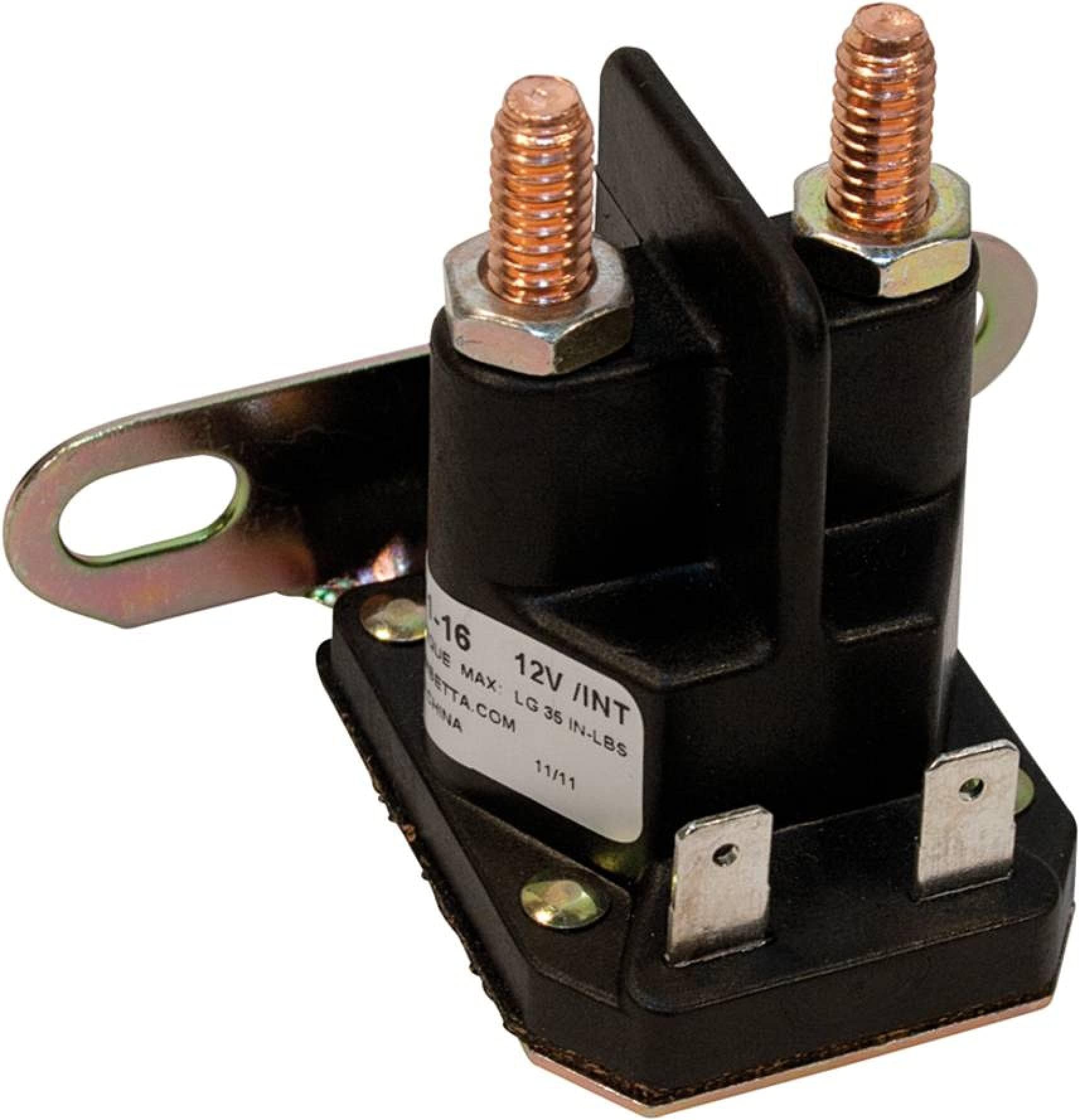 Stens Starter Solenoid 435-151 Replacement for: John Deere L100, L105, L108, L110, L111, L118, L120, LA135, LA140, LA145, LA150, LA155, LA165, LA175, X110, X120, X140, Z225, Z425, Z445