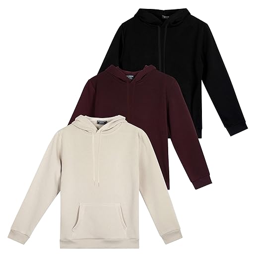 3 Pack: Women's Long Sleeve Hoodie Pullover Casual Sweatshirt Fashion Camo Sweater Quick Fleece Lounge Active Yoga Running Athletic Exercise Gym Workout Outdoor Top Ladies Kangaroo Pocket- Set 8, M