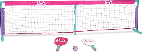 Miniatura 8 de Barbie Juego de pickleball para niños, incluye 2 paletas, 1 pelota y red, juego de pickleball portátil para exterioresinteriores para niñas, patio