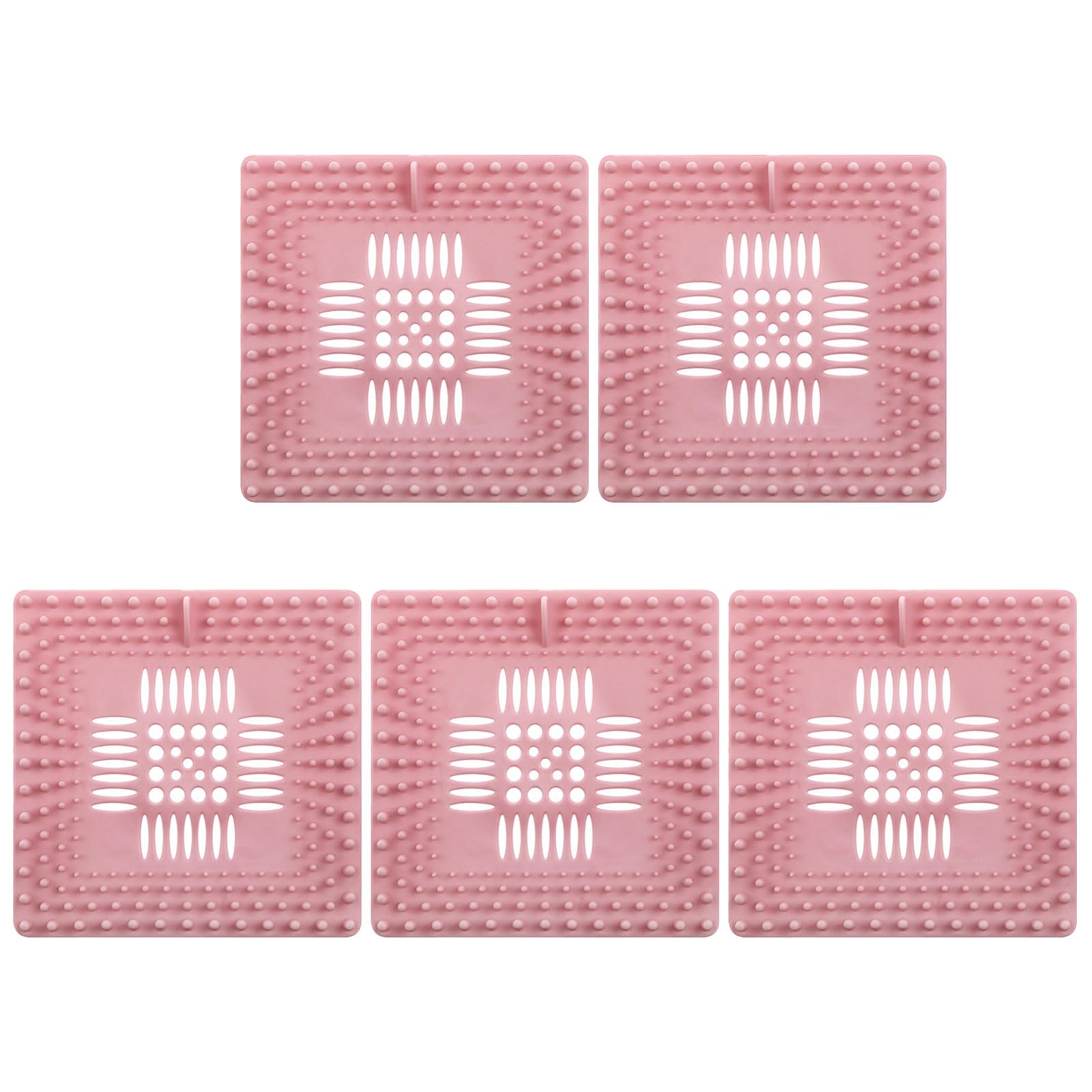 Jazuaiao Of 5 Shower Drain Hair Traps Flexible Sturdy Materials Easy to Installion for Bathtub and Kitchen Sinks Bathtub Drain Protectors