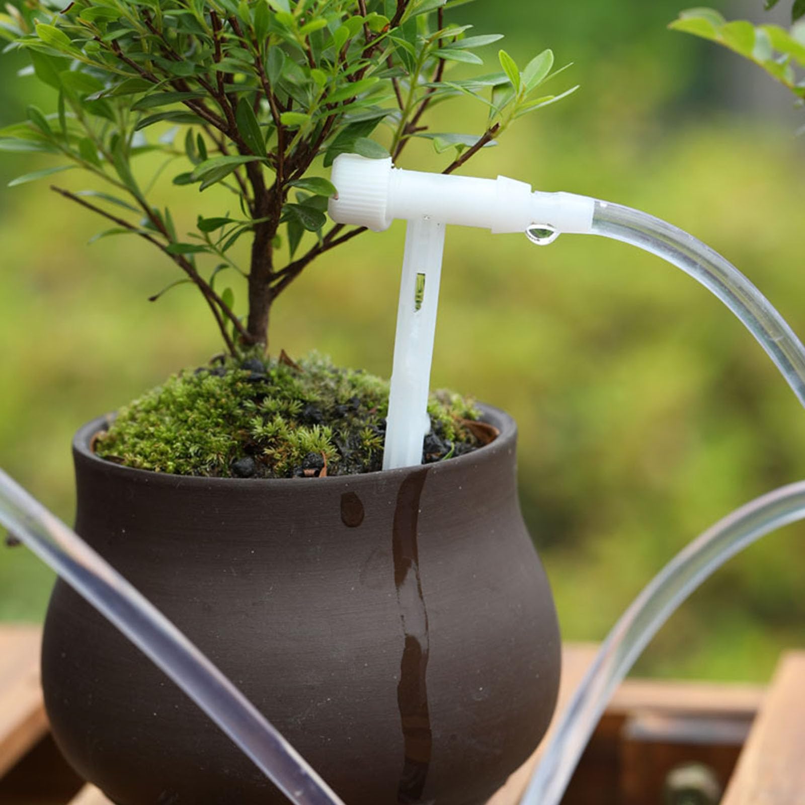 Sistemi irrigazione a Goccia in ABS per Giardinaggio Domestico Piante da Balcone per Interni Risparmia Acqua Facile da installare e Portata Regolabile Set irrigazione per Piante Regolabile