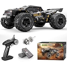 TENSSENX 1/16 All Terrain Fast RC Cars for Adults, 40KPH High Speed 4WD Electric Off-Road Remote Control Monster Truck, 2.4Ghz Waterproof Monster Truck with 2 Batteries for Boys & Kids