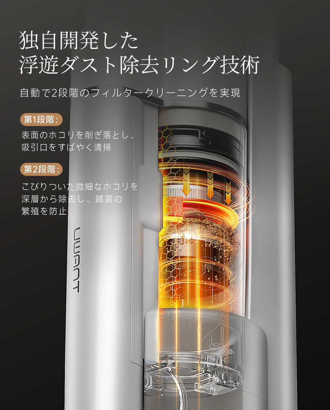 掃除機 コードレス【業界初、自動ゴミ収集ドック、ゴミがわかる