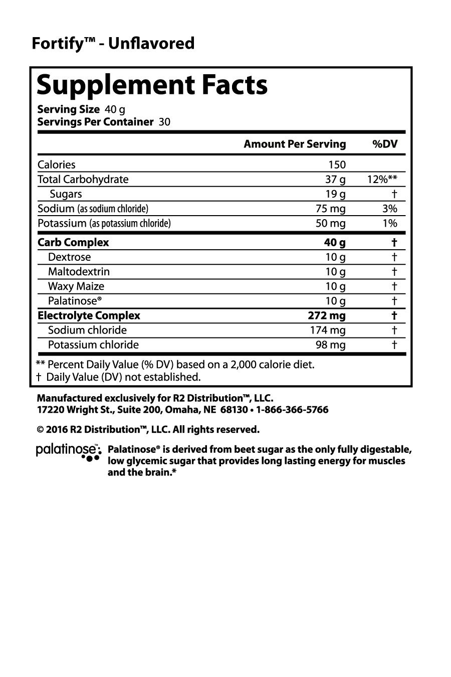 Complete Nutrition Ignite Series Fortify 3-Phase Carb Complex, Unflavored, Increased Energy, Endurance Support, 42 oz Tub (30 Servings)