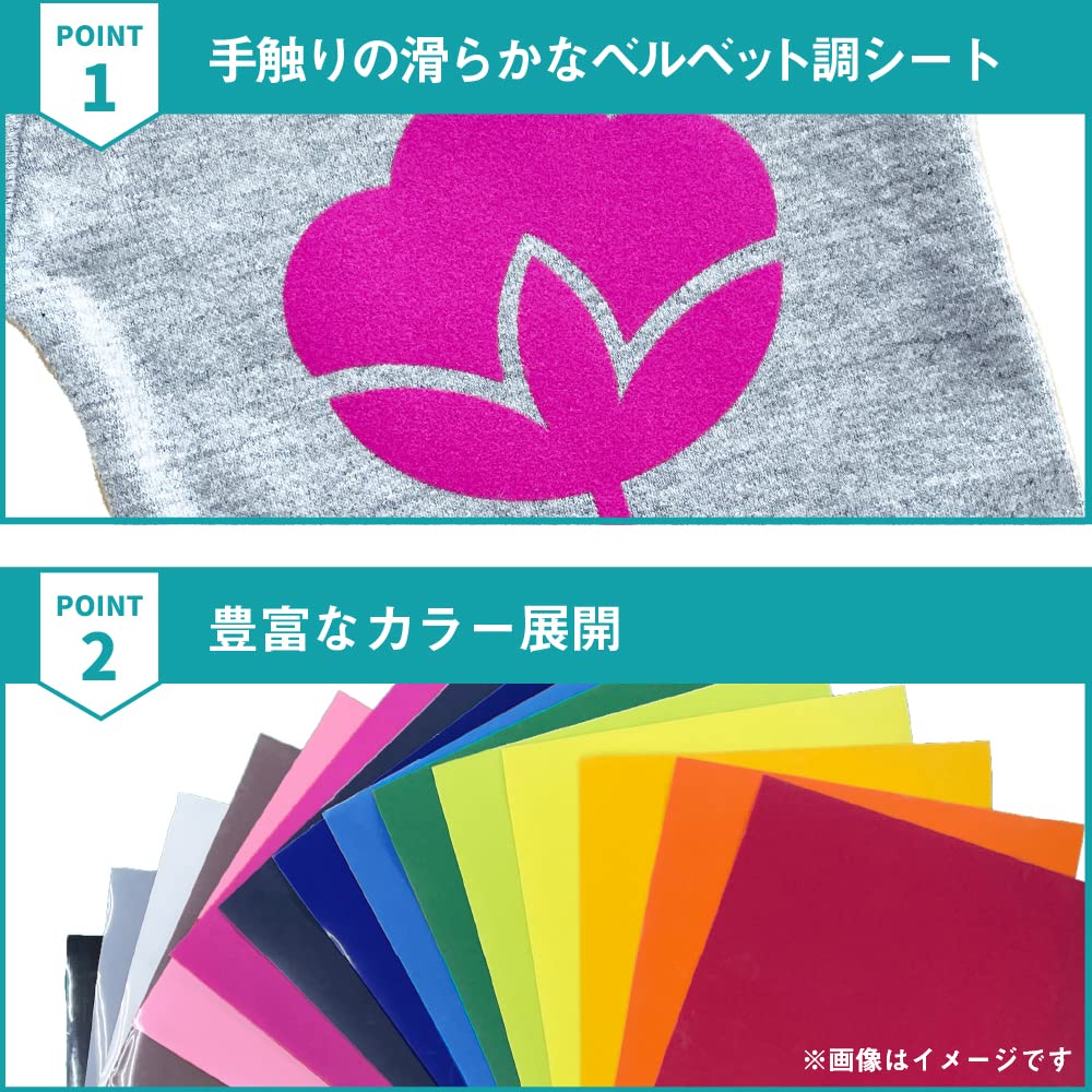 カズノリ アイロンプリントシール Amazon.co.jp: フロッキー RFL 195mm幅 カッティング用アイロン