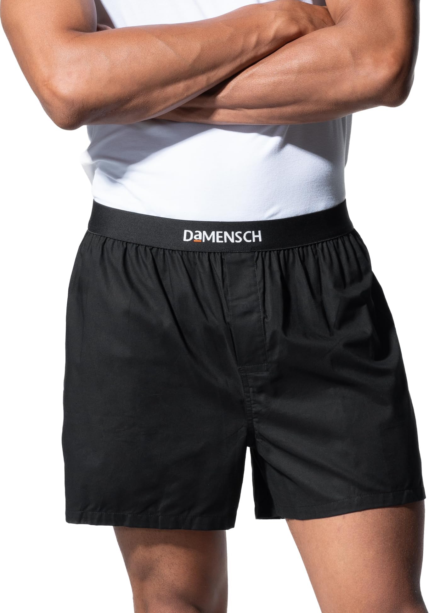 DAMENSCHSolid Breeeze Inner Boxers, Ultra-Light Men Boxer Shorts for Men, 100% Cotton Half Pant for Man, Breathable Woven Inner Cotton Shorts