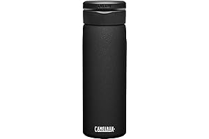 Fit Cap Vacuum Stainless Insulated Water Bottle - 20oz, Black: CamelBak Chute...
