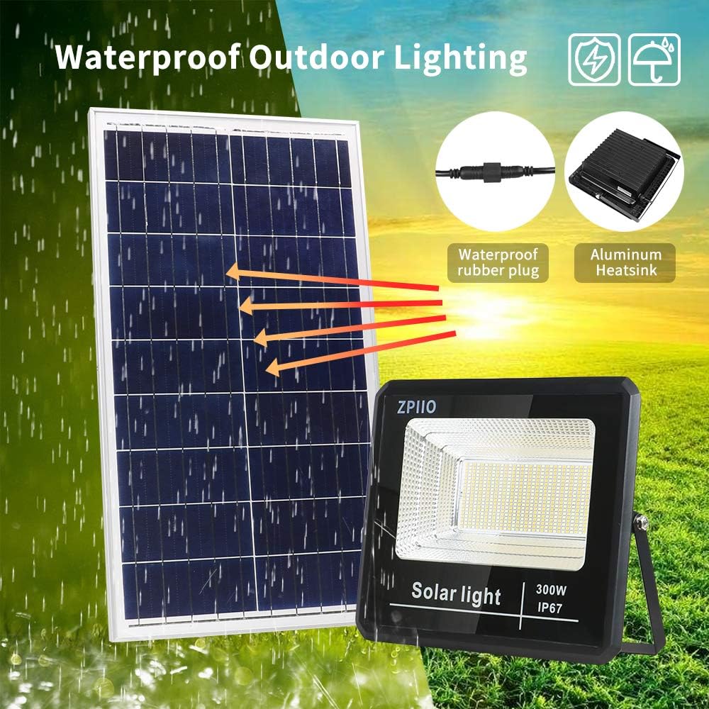 Flash Deals - 50% OFF Zpiio 200W LED Solar Flood Light Outdoor Dusk to Dawn Remote Control IP67 Waterproof Street Security Solar Floodlight Timer Color Temperature 2200K-7000K for Patio Yard Pathway Garden Walkway Garage Creative Product Zpiio 200W LED Solar Flood Light Outdoor Dusk to Dawn Remote Control IP67 Waterproof Street Security Solar Floodlight Timer Color Temperature 2200K-7000K for Patio Yard Pathway Garden Walkway Garage