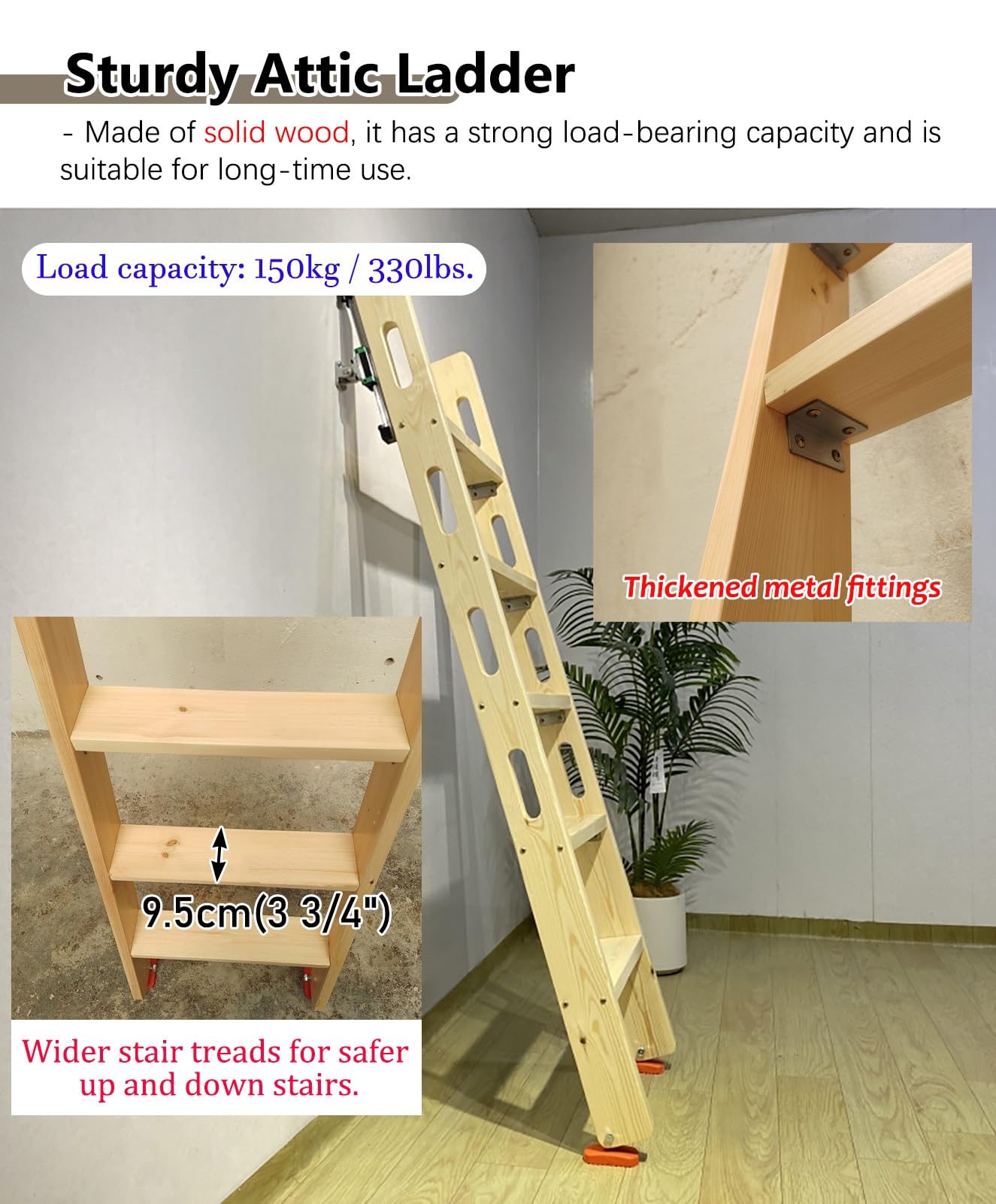 Amazon.co.jp: 屋根裏 階段 スライドレール付き屋根裏ロフト