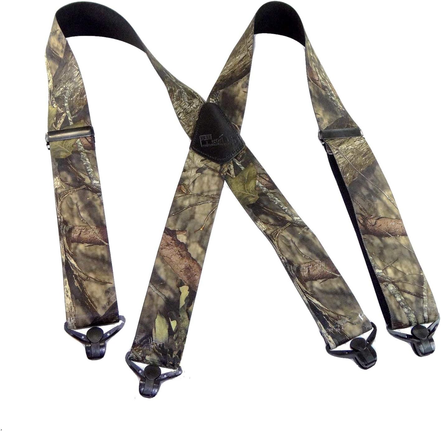 Holdup 2" Wide Outdoorsman Series Suspenders for Men with Composite Plastic USA Patented Gripper Clasp