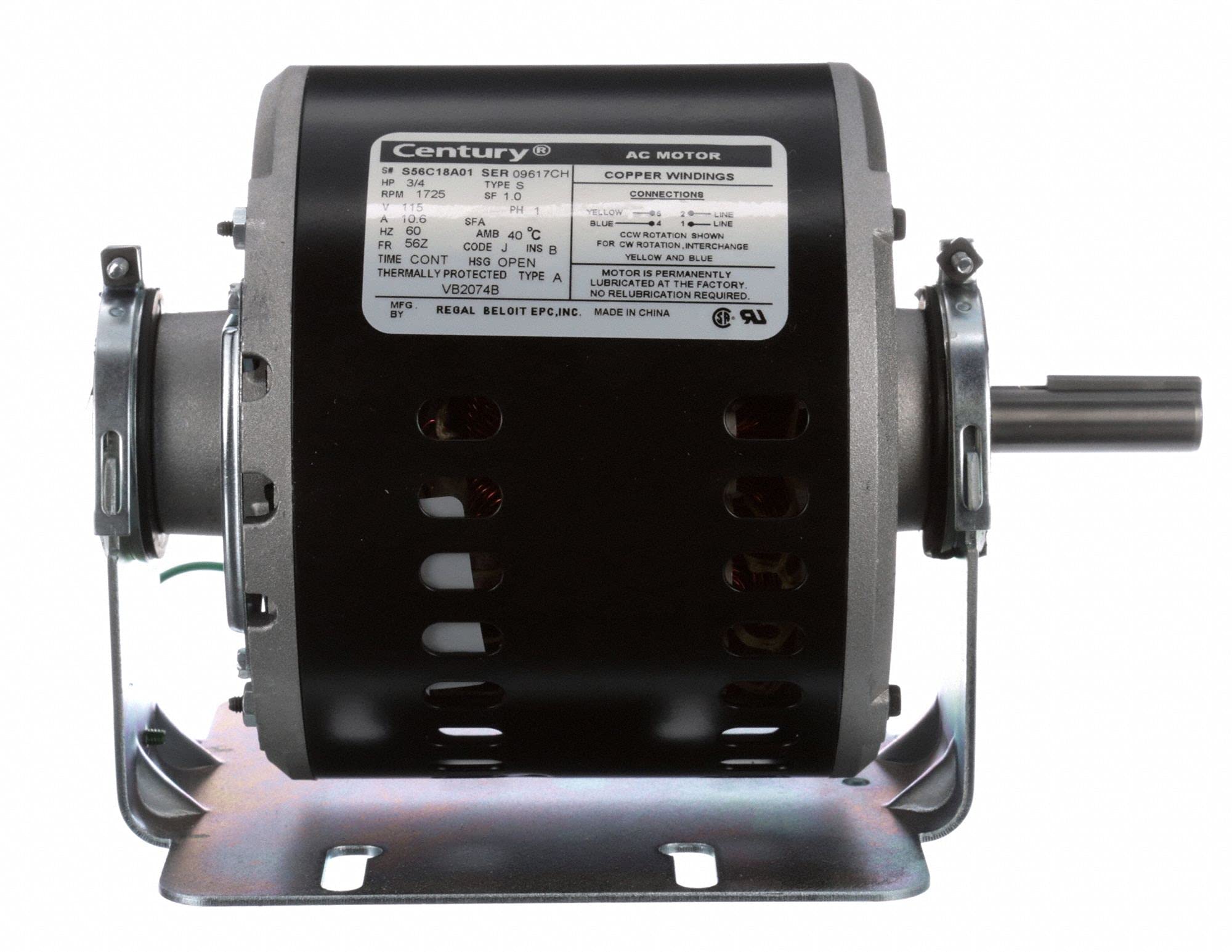 merco様 Amazon.com: Century 3/4 HP Evaporative Cooler MotorSplit