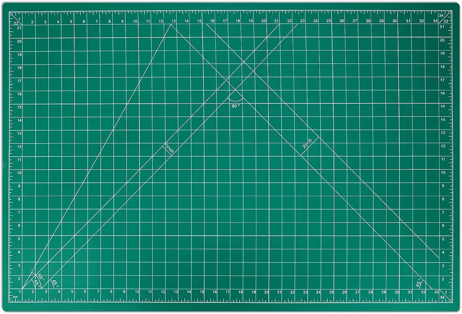 anezus Self Healing Cutting Mat for Rotary Cutting, 35" x 23.3", Green