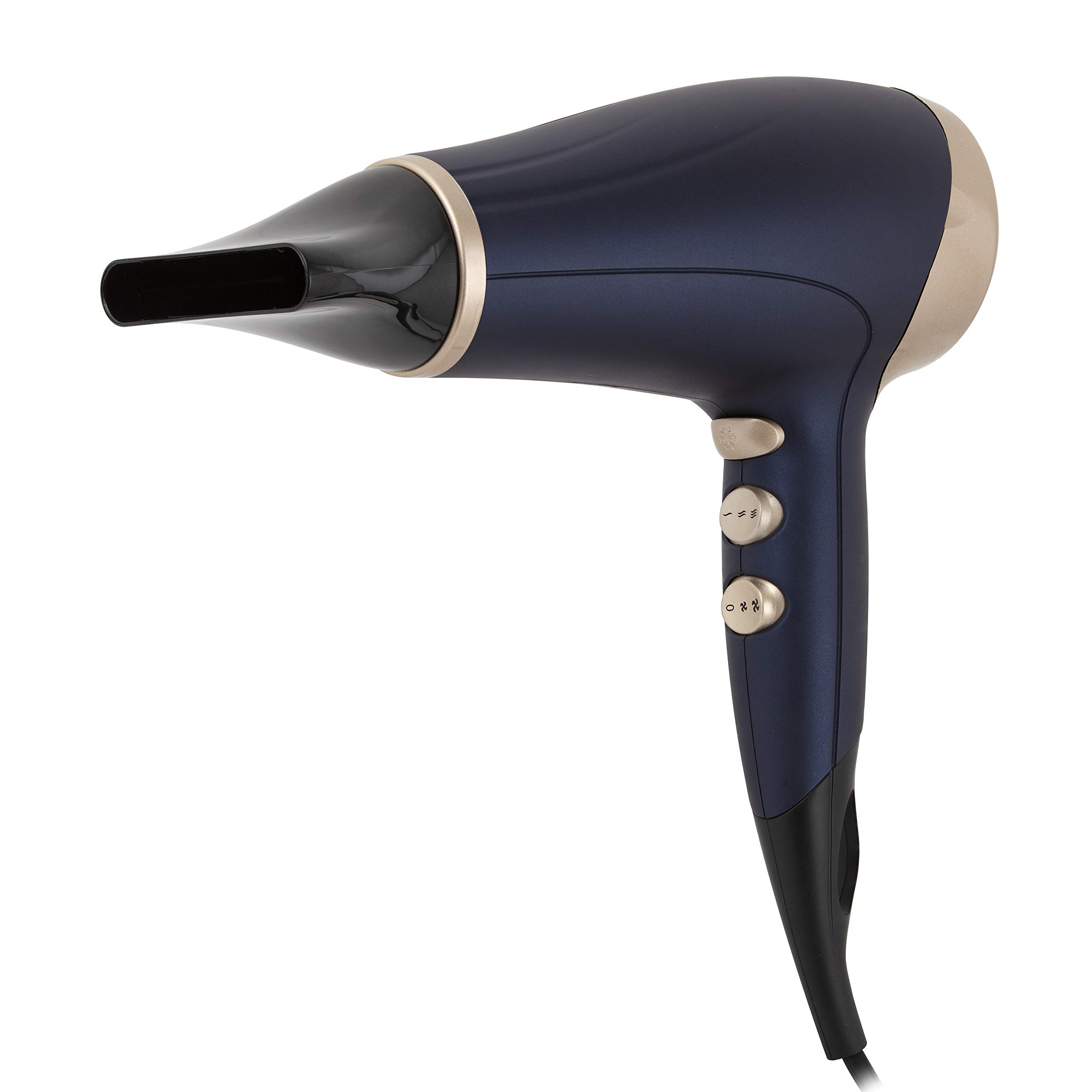 Carmen C81062BC Twilight Hair Dryer with 3 Heat/2 Speed Settings, Cool Shot Function, 2200W, Blue and Champagne