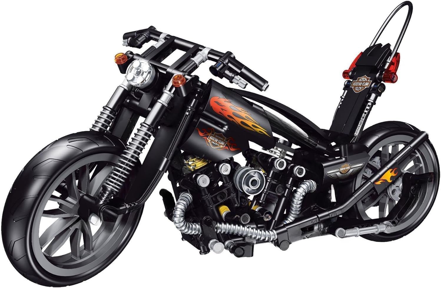 Motorcycle Model Building Blocks Kits, Motorbike Building Set, 451 PCS Superbike Model Construction Toy Gift for Adult, Compatible with Major Brand