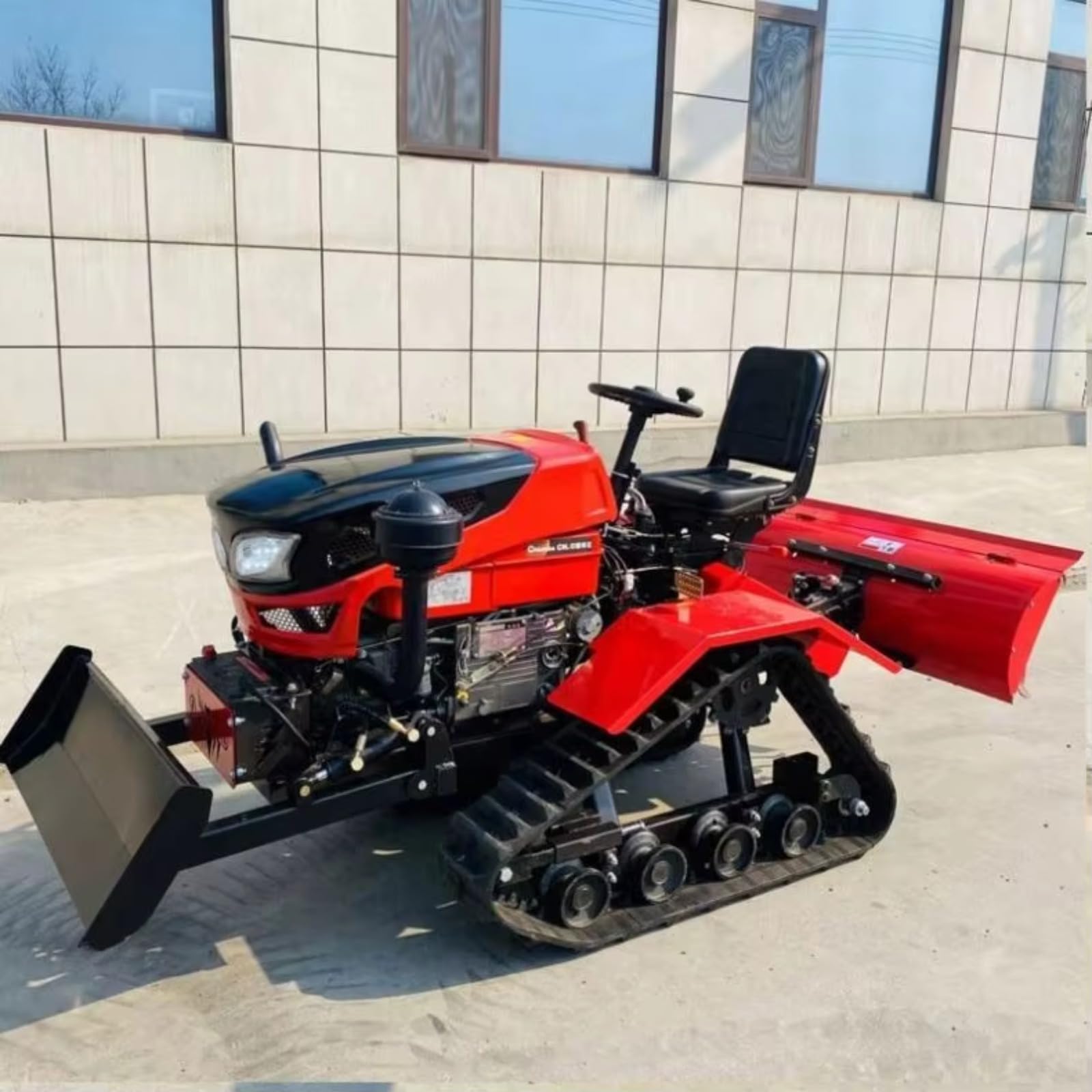 Mini rototiller, coltivatore resistente del giardino del cingolo per la preparazione del suolo | Rototiller agricolo per fattoria, prato e orto, offre una coltivazione potente, guida fluida, alta produttività