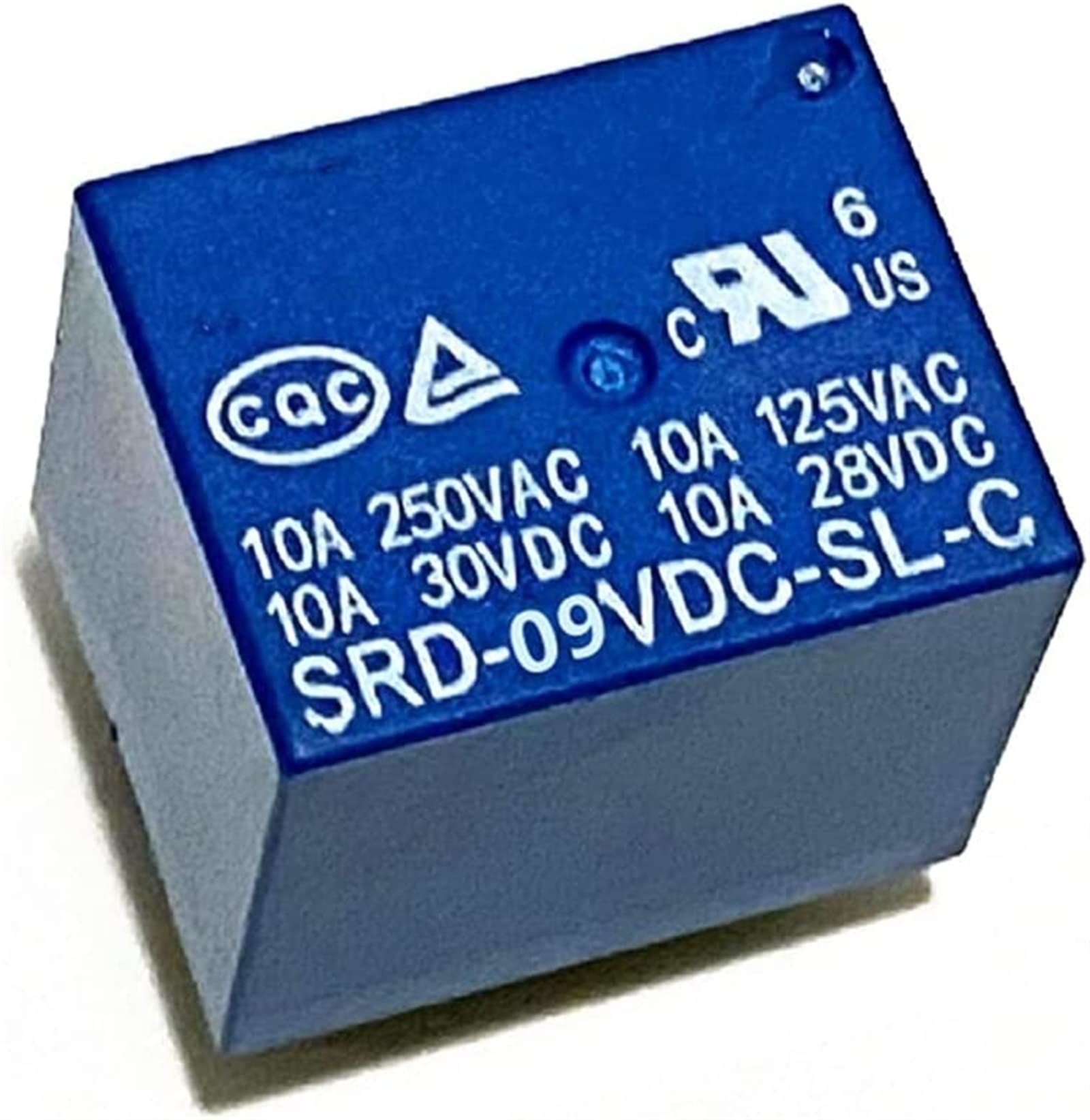 Aerbnyeqp One Color Relays Srd-03Vdc-Sl-C Srd-05Vdc-Sl-C Srd-06Vdc-Sl-C Srd-09Vdc-Sl-C Srd-12Vdc-Sl-C 3V 5V 6V 9V 12V 24V 48V 10A 250Vac 5Pin(9V)