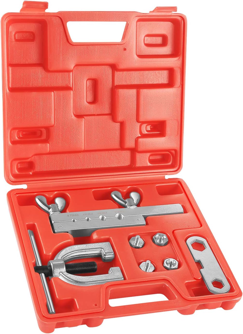 Flexzion DIN/ISO Bubble Flare Brake Line Flaring Tool Kit with 4.75