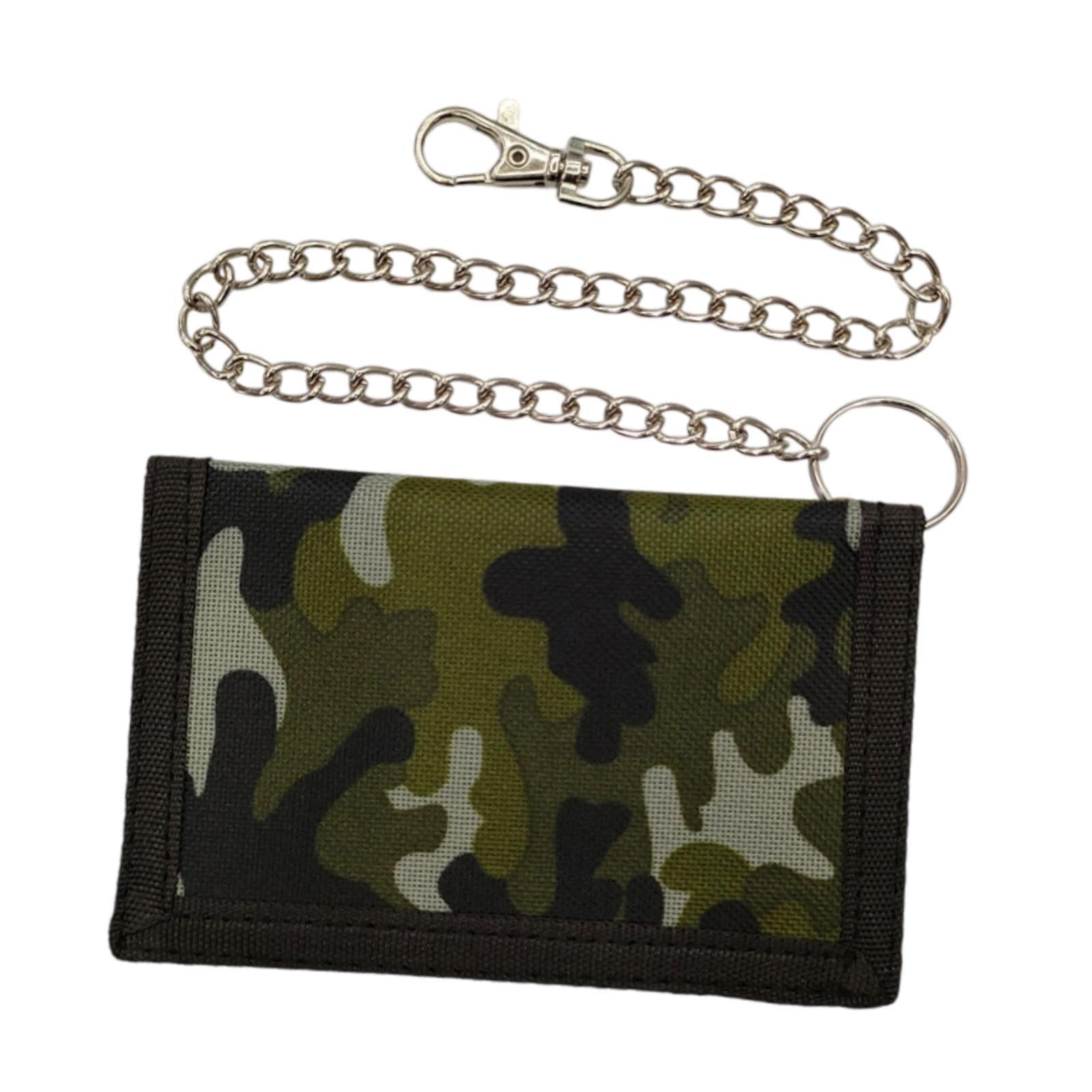 ujeavette Trifold Outdoor Sports Wallet Card Holder with Zipper for Children Men Teens Green-picture-40