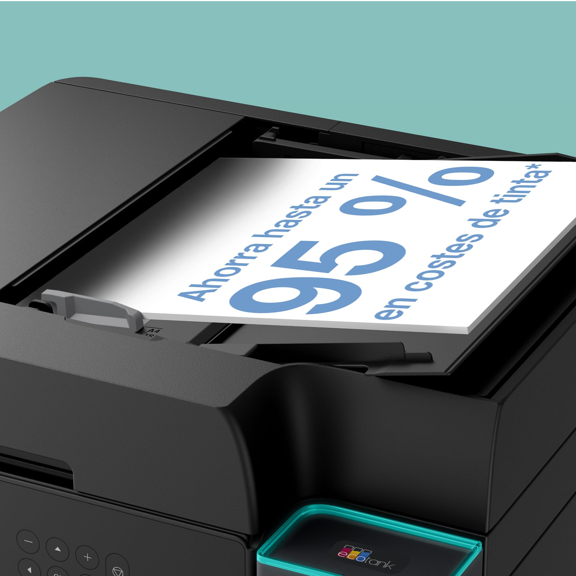 Epson EcoTank ET-3950 Impresora de Depósito de Tinta Wi-Fi A4 Doble Cara Imprimir Copiar Escanear Pantalla LCD 6,1cm ADF 30 Hojas Tinta Incluida