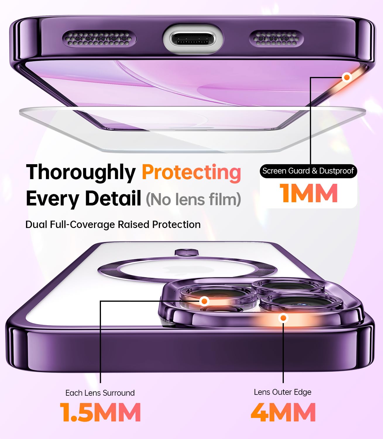 Meifigno Candy Series Case Designed for iPhone 16 Pro - Image 3