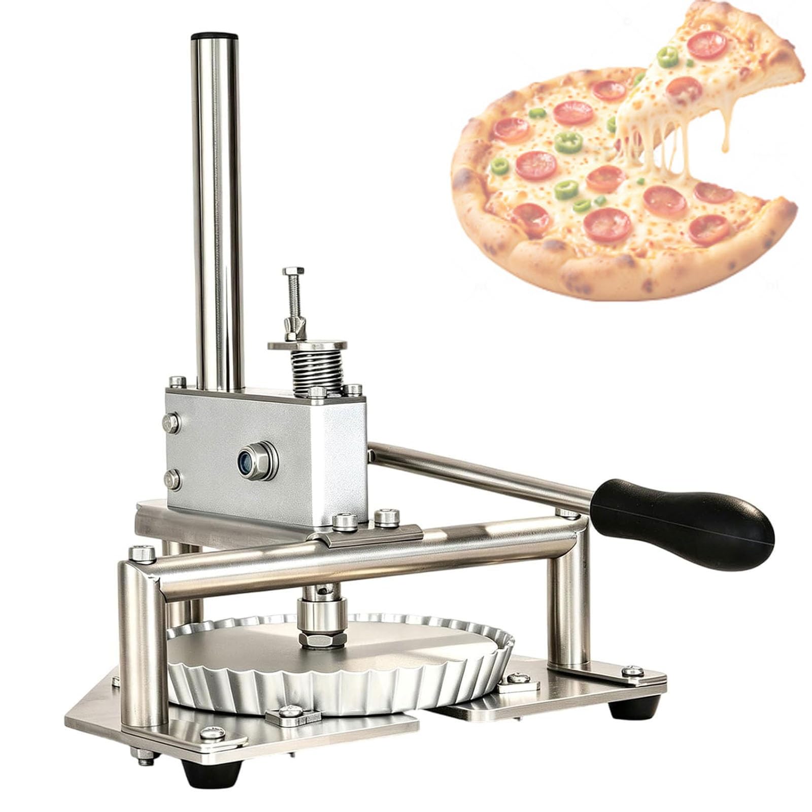Prensa de Masa de Pizza Manual Laminadora con Palanca Antideslizante Masa