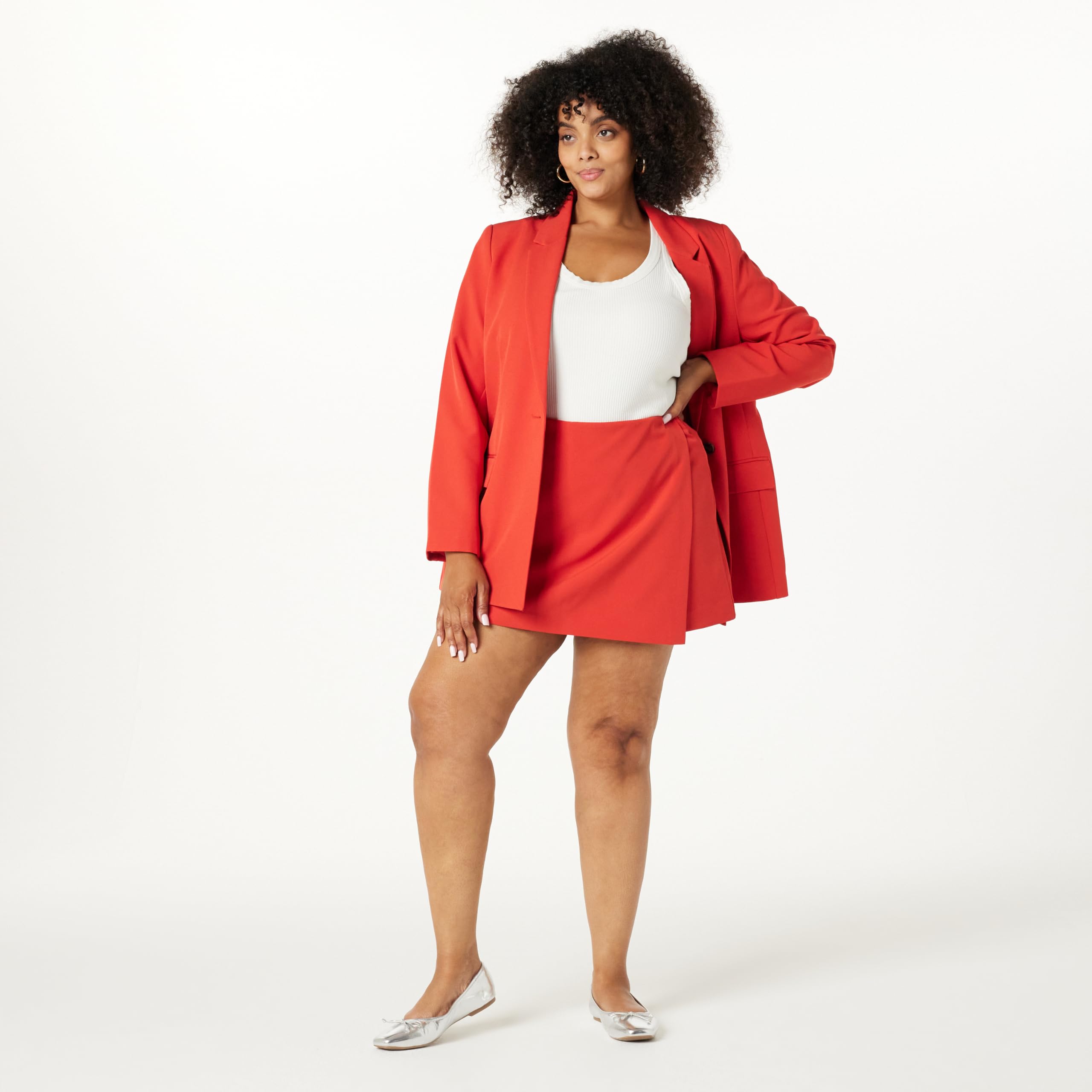 The Drop Kamila A-Line Mini Skort Jupe Femme (Lot de 1)