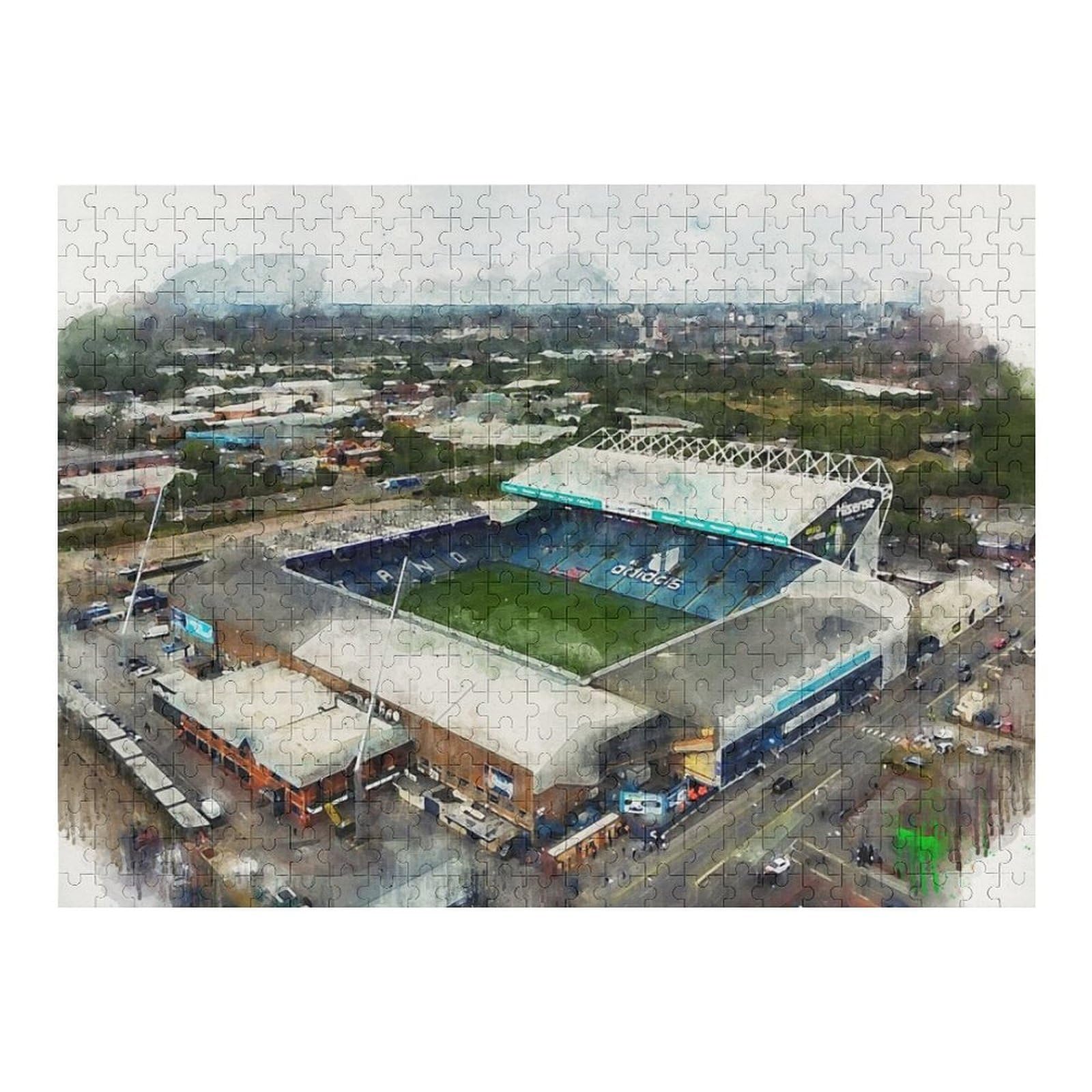 Jigsaw Puzzle 1000pcs(52x38cm) for Adults Leeds United Elland Road Teenagers Puzzles Relax Games Presents for Women Unique Birthday And Gifts 1000pcs(52x38cm)