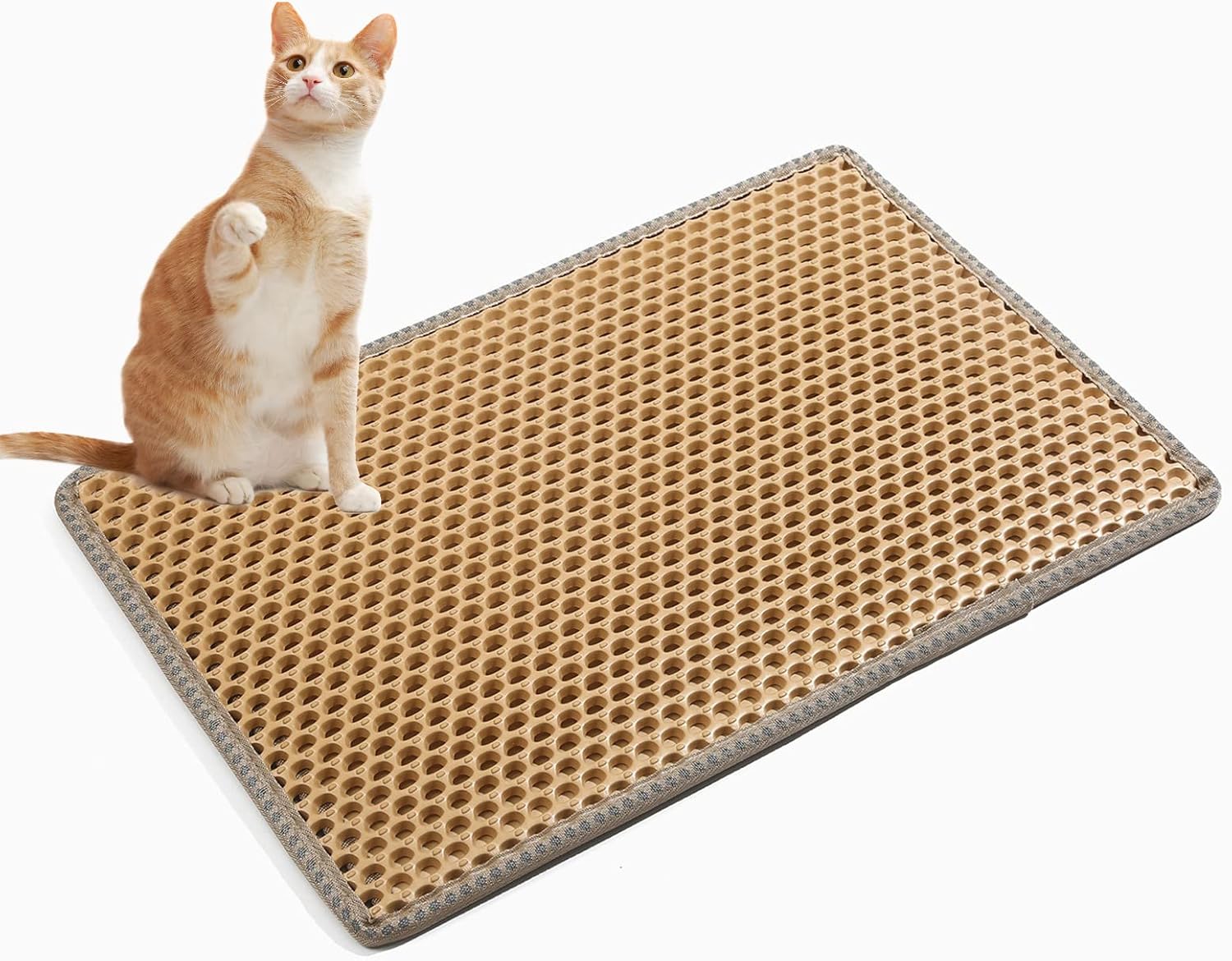 YInonma Cat Litter Mat 21" x 14" Kitty Litter Trapping Mat